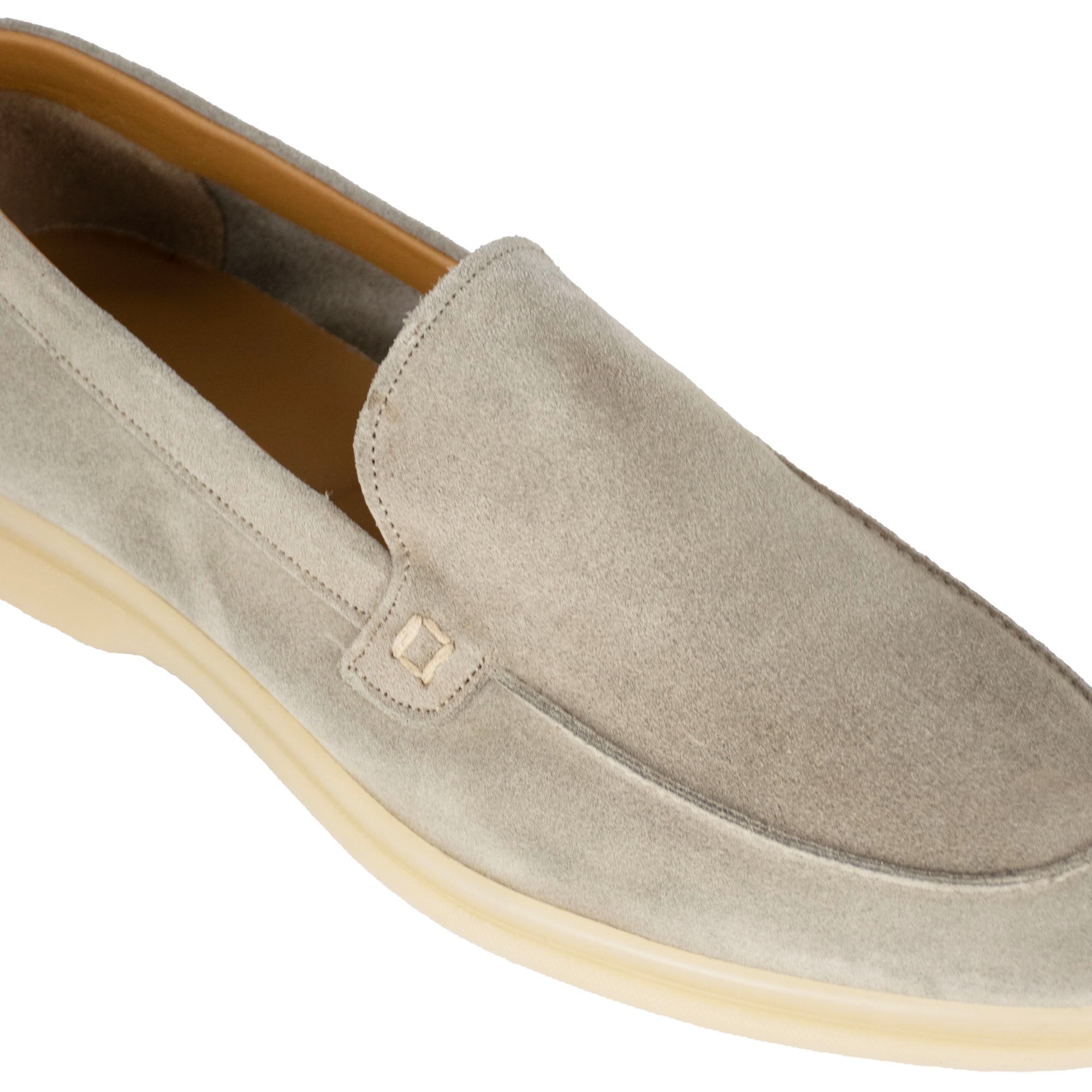 Mocassin décontracté pour hommes en daim gris