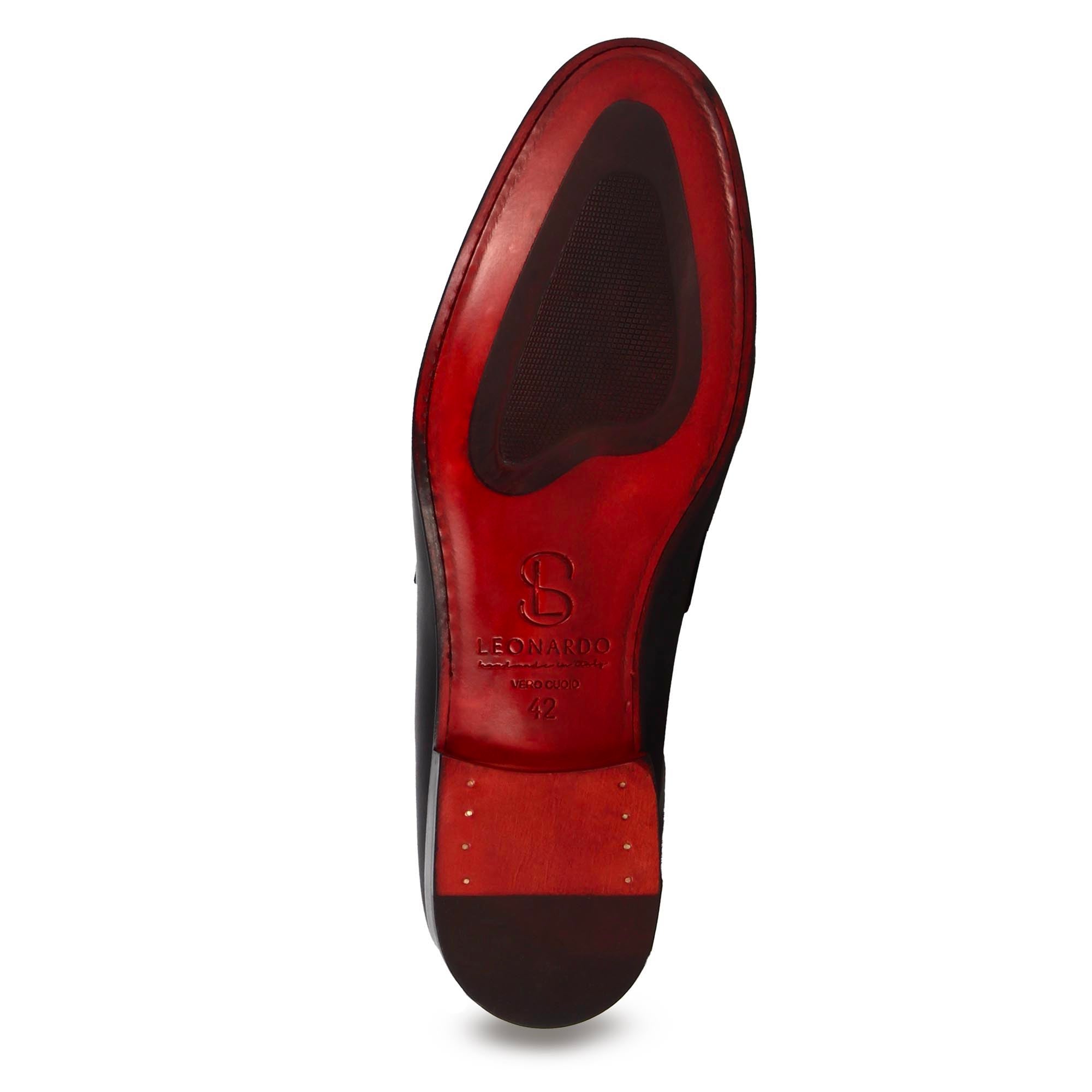 Mocassino classico da uomo in pelle colore nero