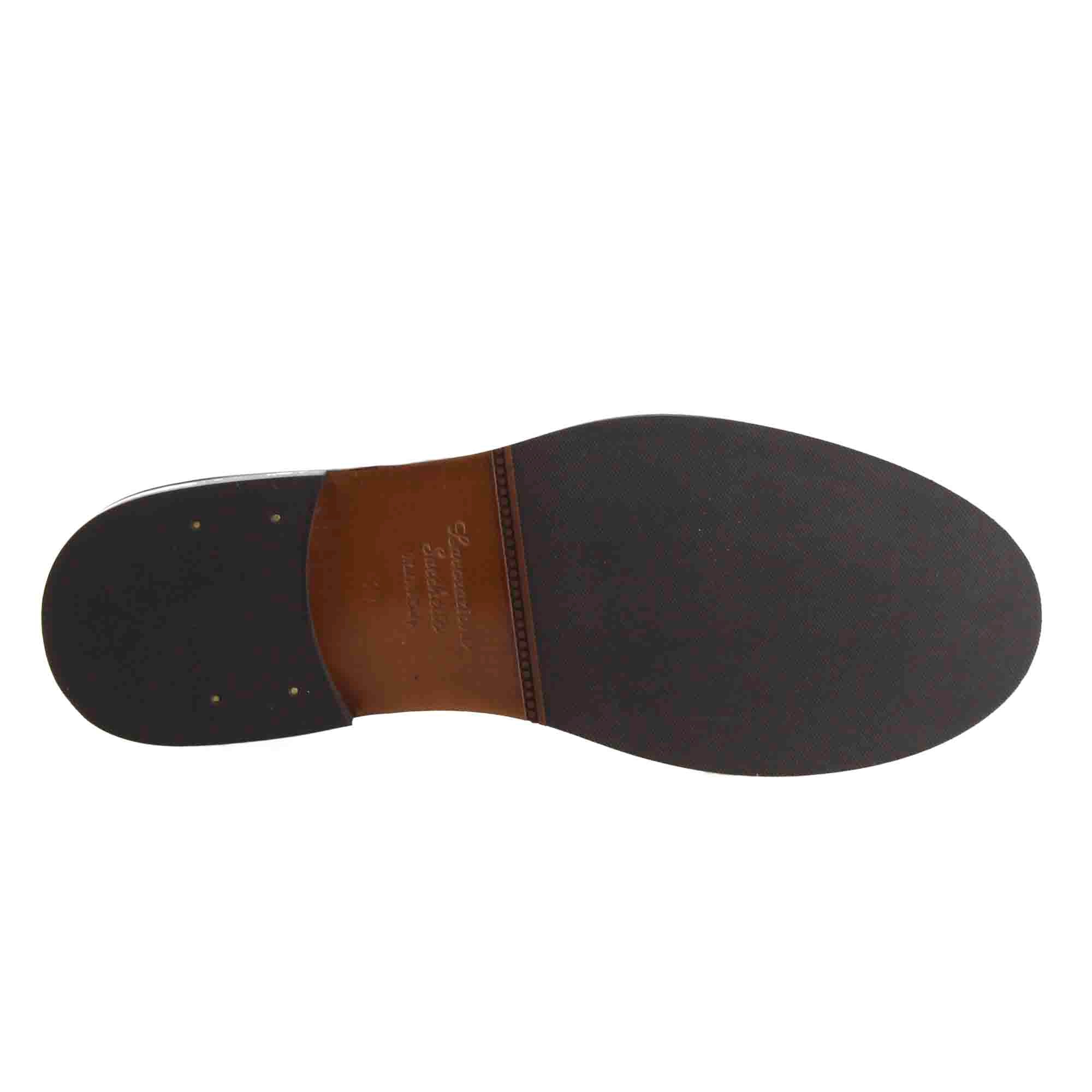 Mocassino elegante da donna in pelle lucida colore blu fatti a mano in Italia
