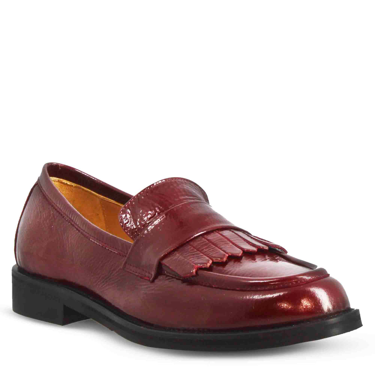 Mocassin brillant femme cheap