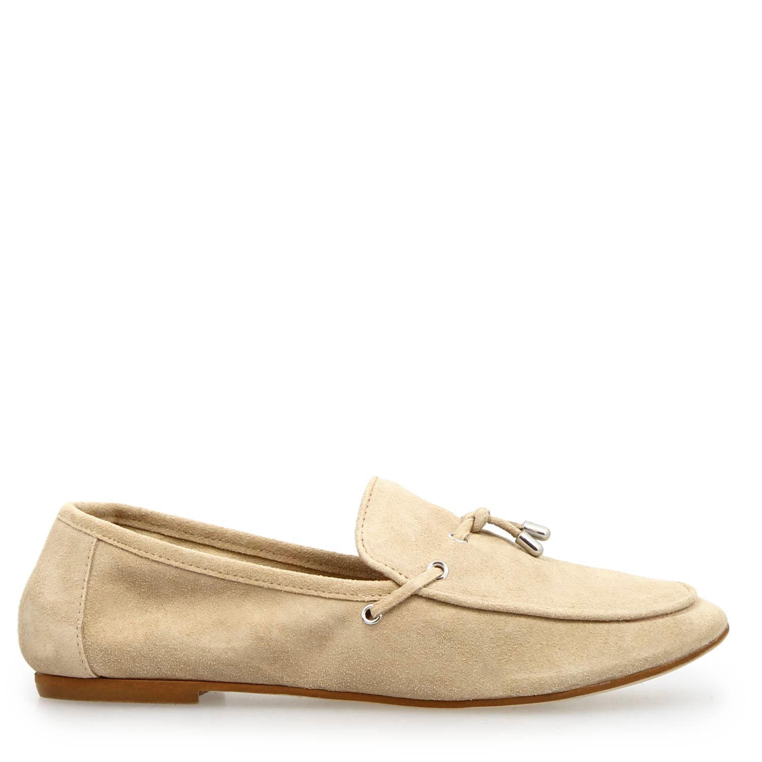Arsilia women's loafer in beige suede