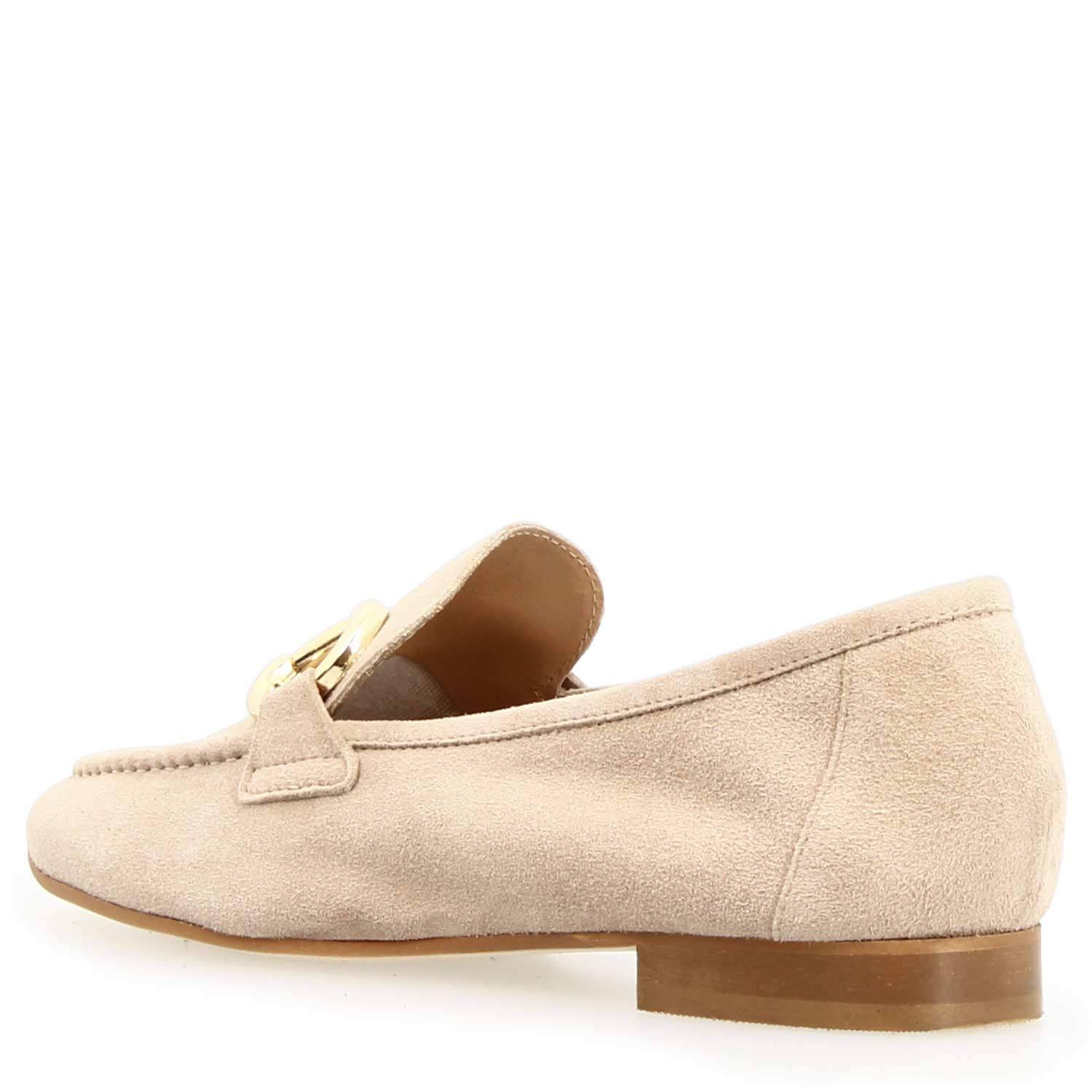 Mocassino da donna Baltea in camoscio beige - LeonardoShoes