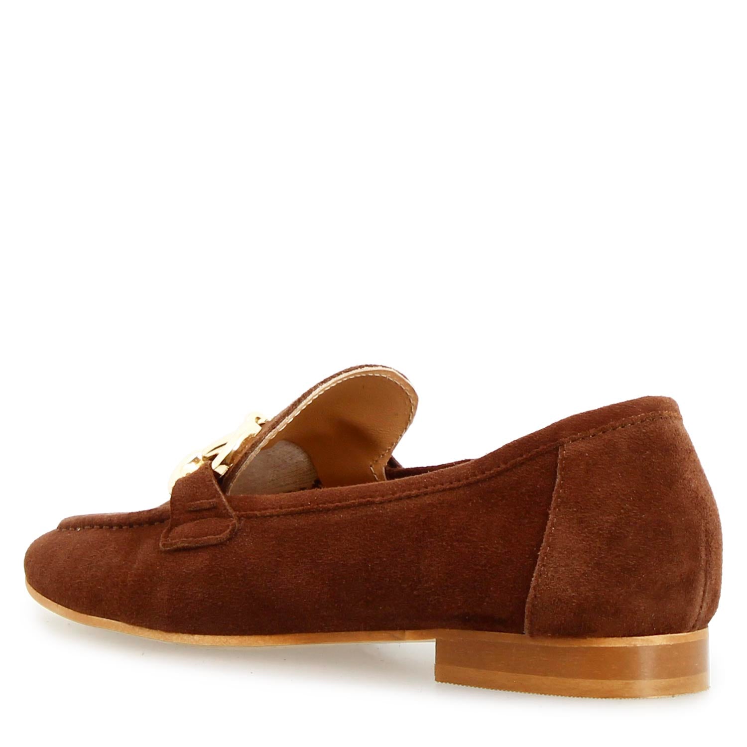 Mocassino da donna Baltea in camoscio marrone - LeonardoShoes