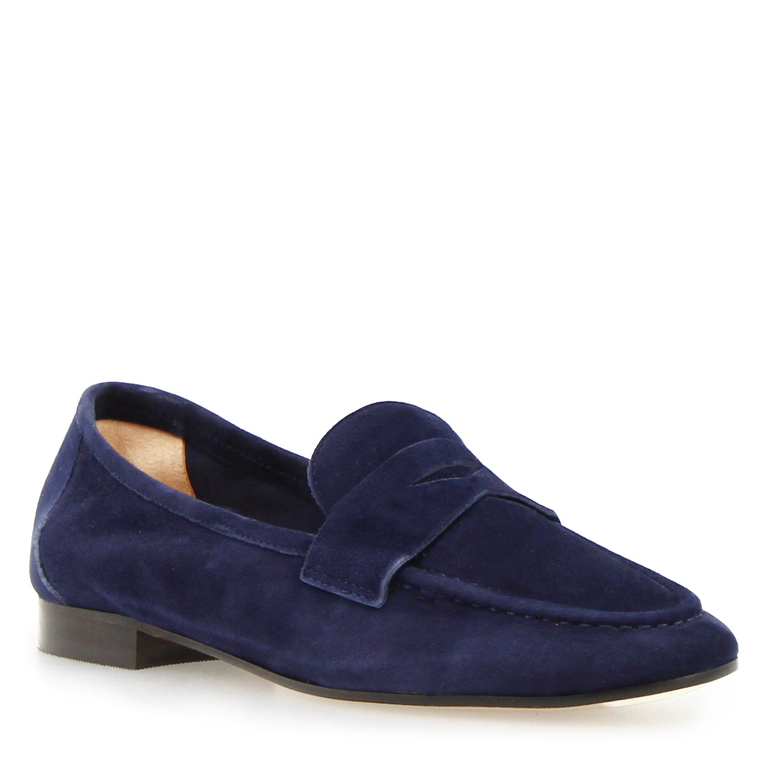 Women's Brenta loafer in orange suede