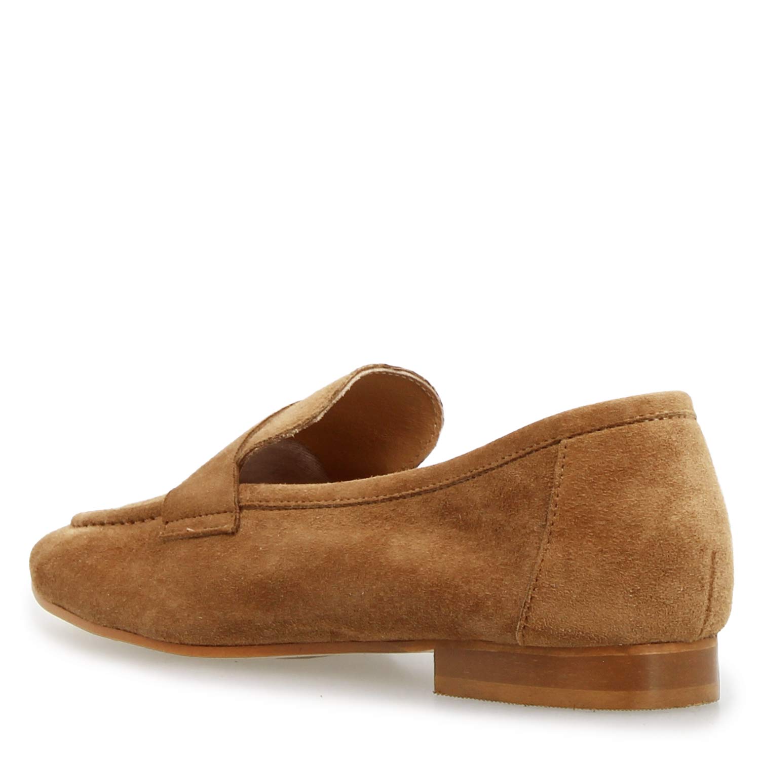 Mocassino da donna Brenta in camoscio marrone chiaro - LeonardoShoes