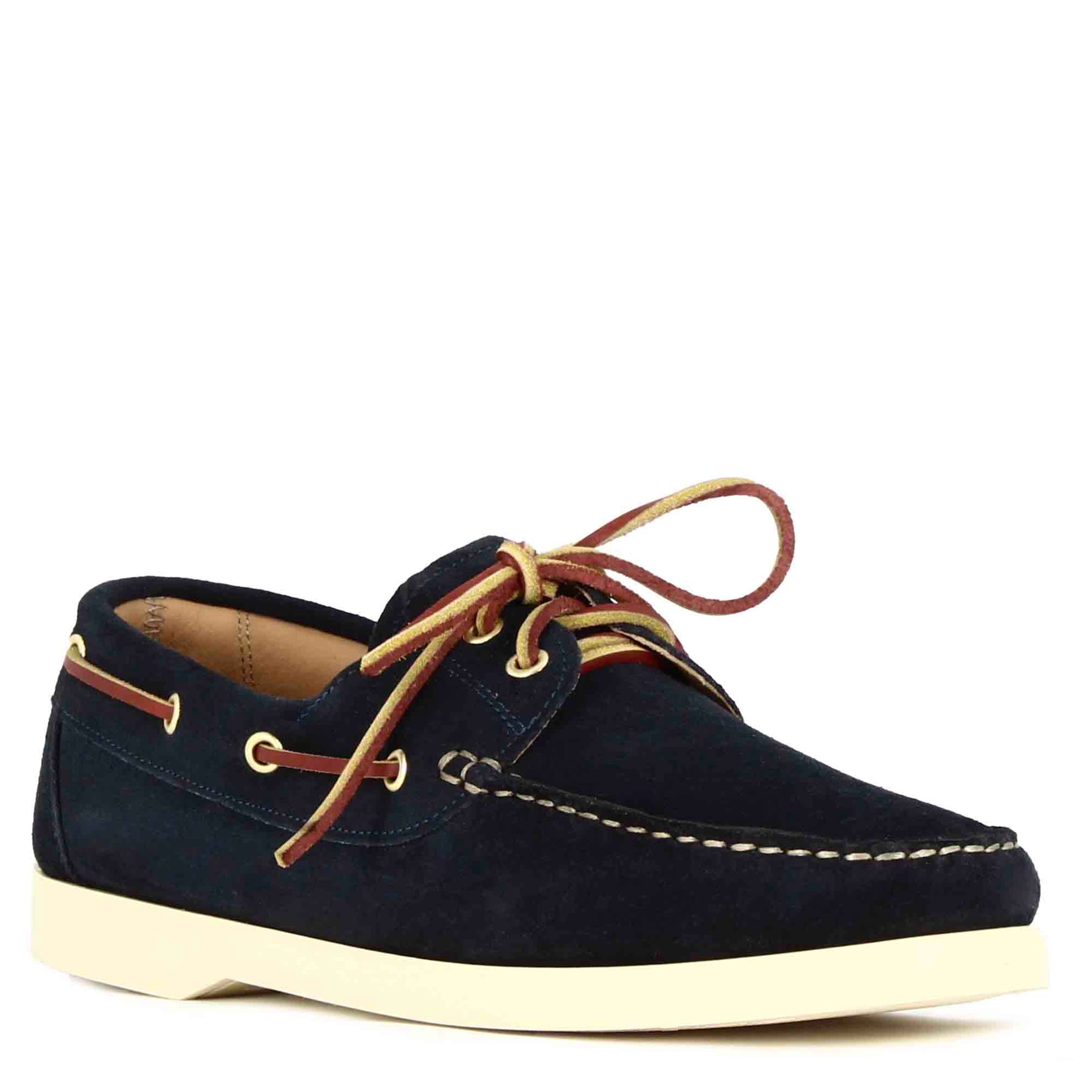 Blue suede boat shoes discount