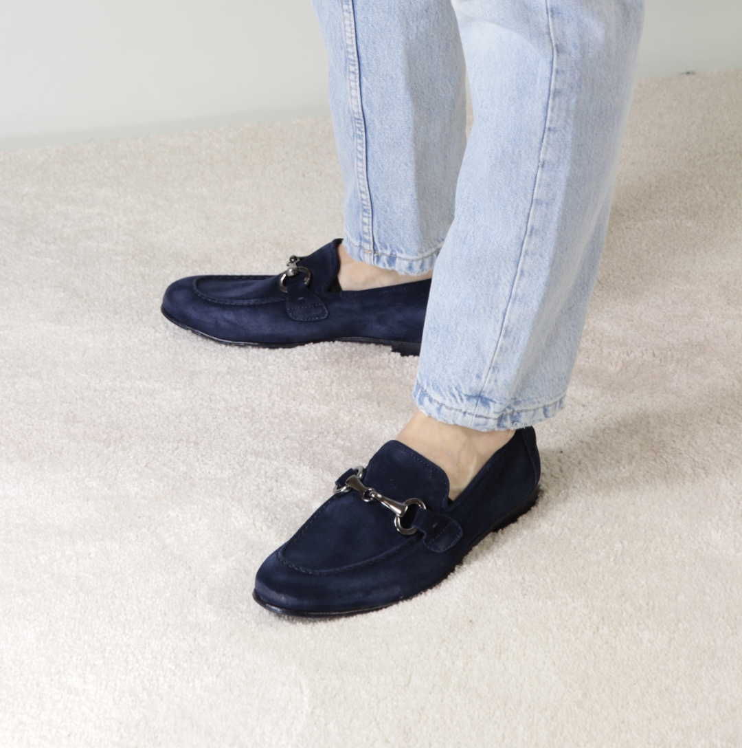 Mocassini uomo estivi blu on sale