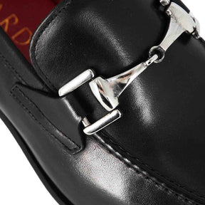Classic men's horsebit moccasin in black leather