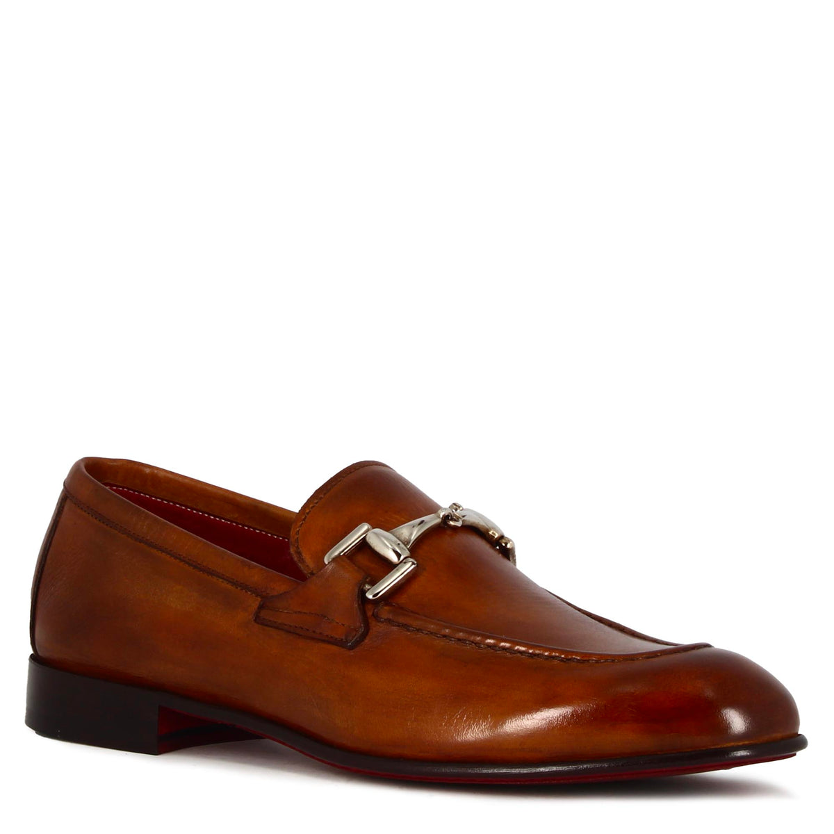Men\'s Brown Leather Moccasins Buy Penny Loafer - Brown colour shoe for men online – 3DM  main image 2