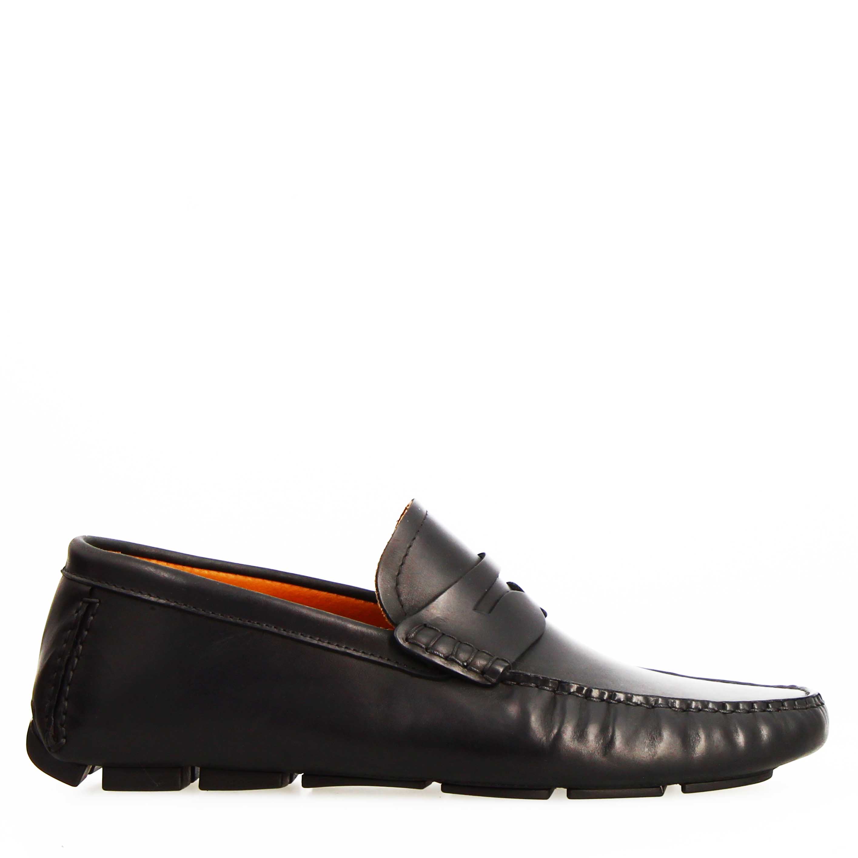 Mocassin Tiberio pour homme en cuir noir