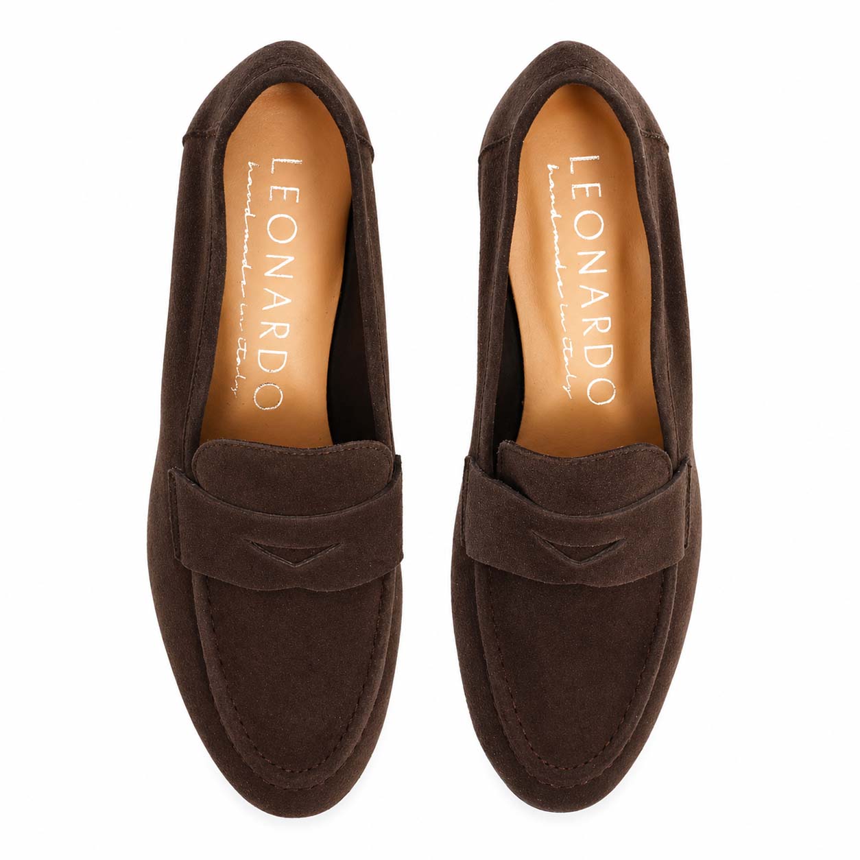 Mocassino da donna Brenta in camoscio marrone scuro