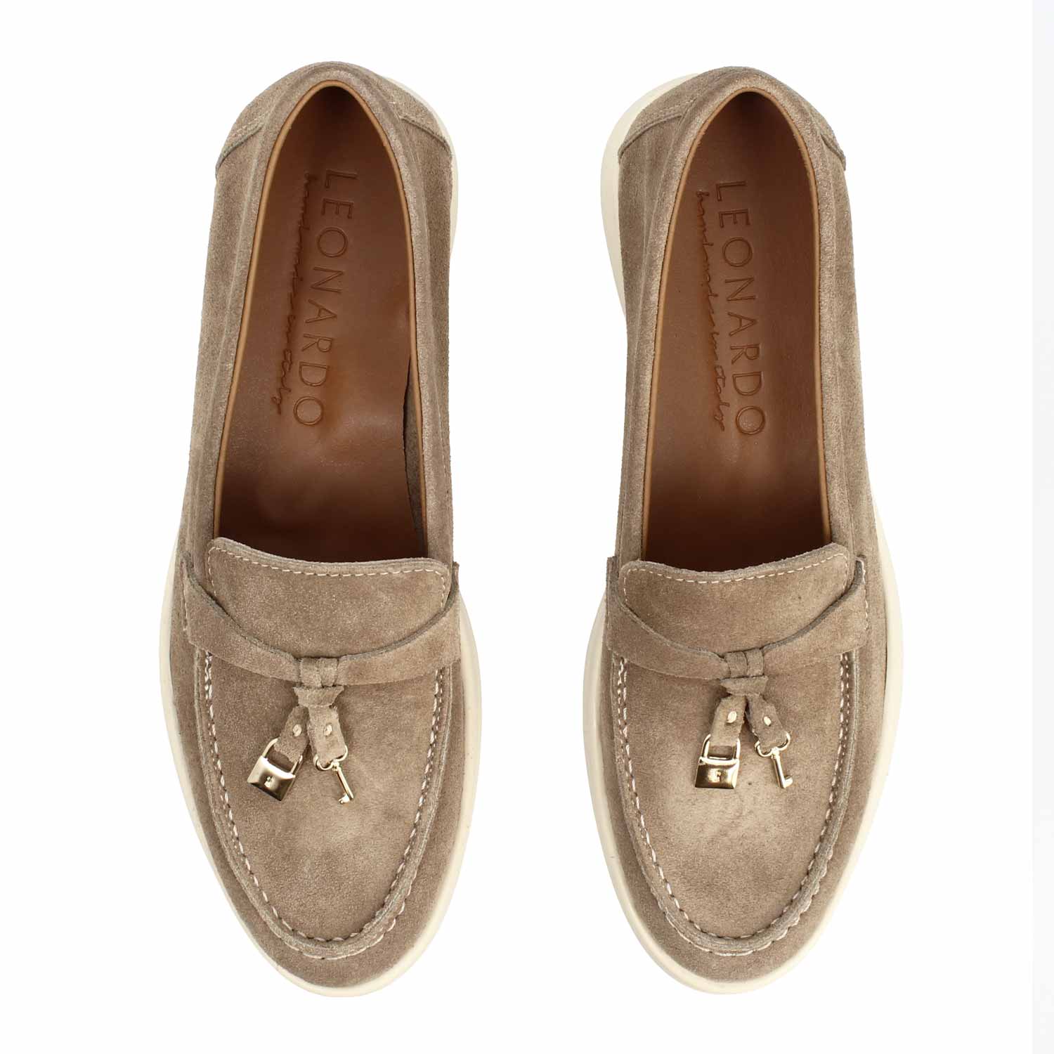 Vellaria drive loafer for women in brown suede