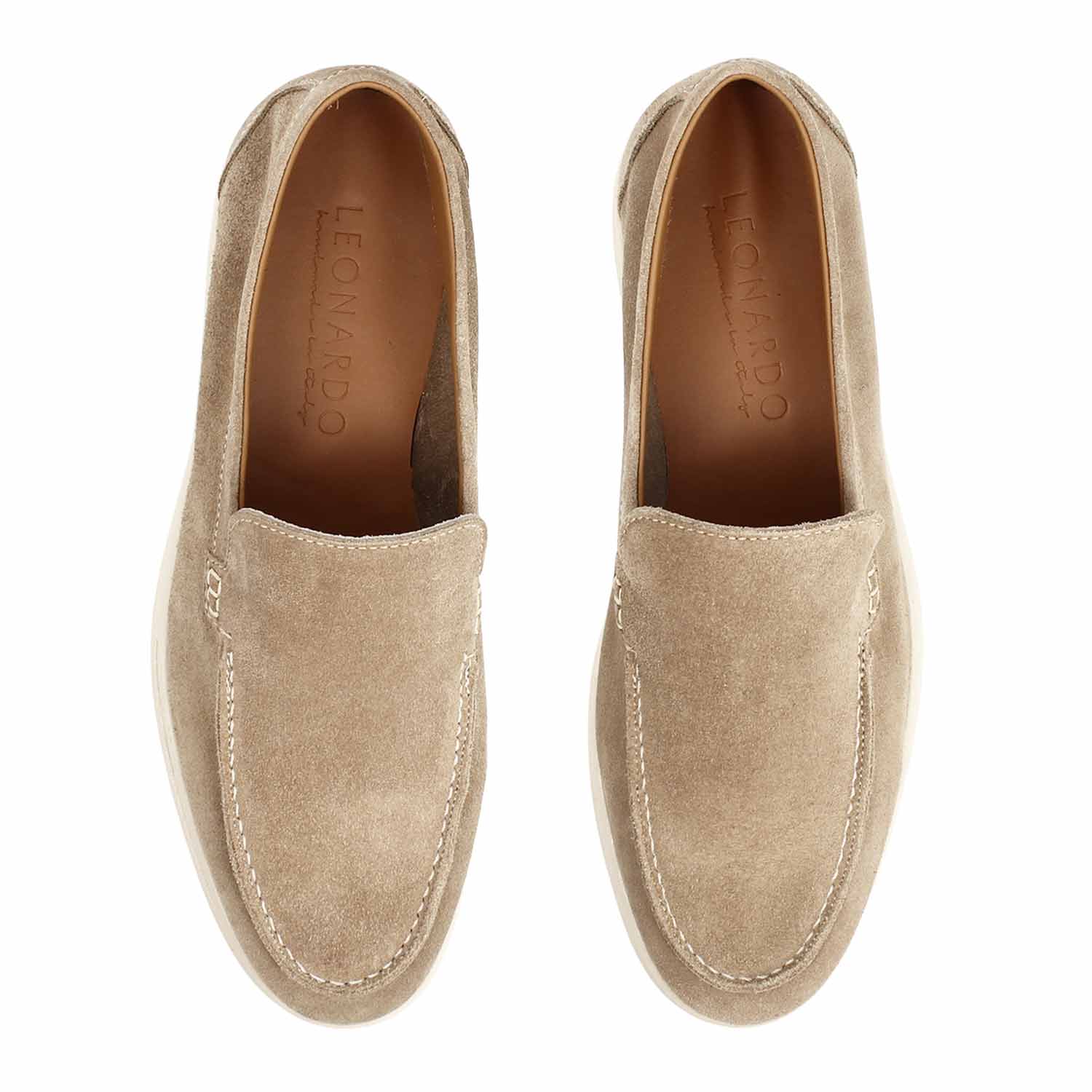 Mocassino Elite da uomo in pelle scamosciata marrone chiaro