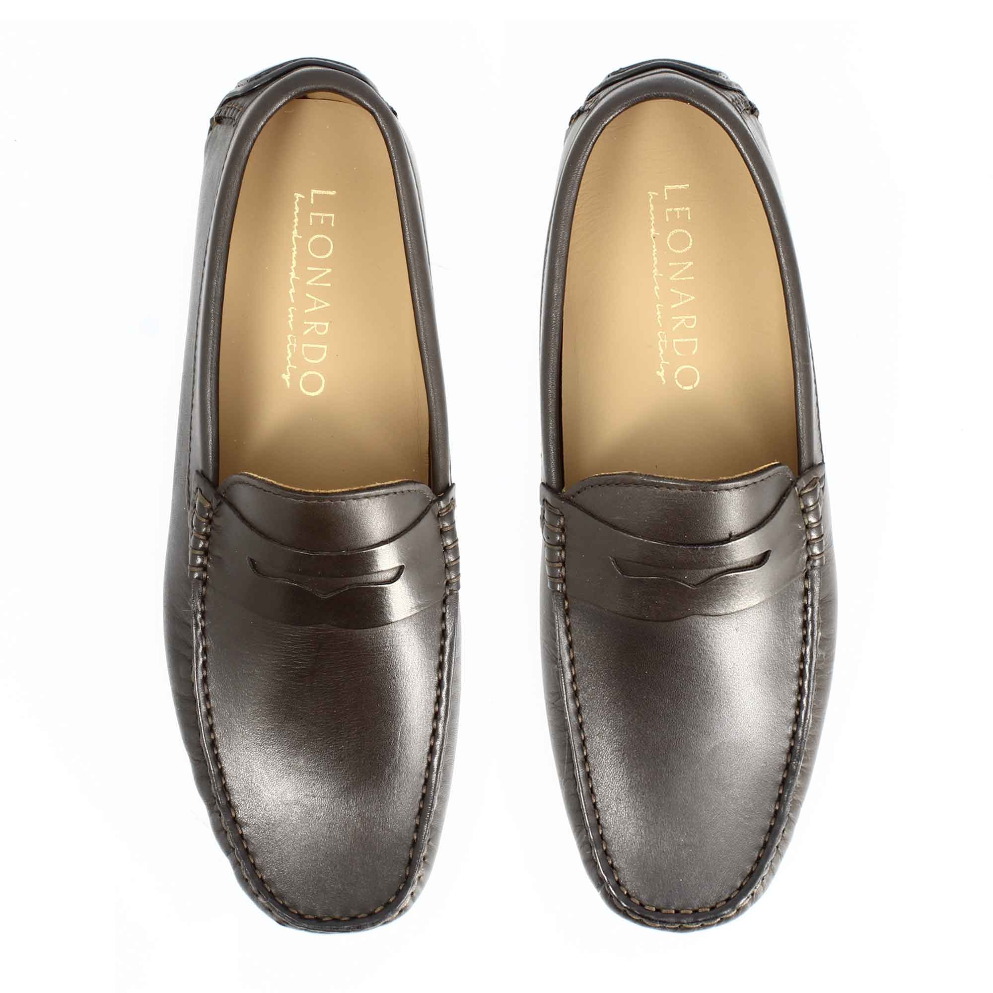 Men's Ulisse Brown Leather Loafers