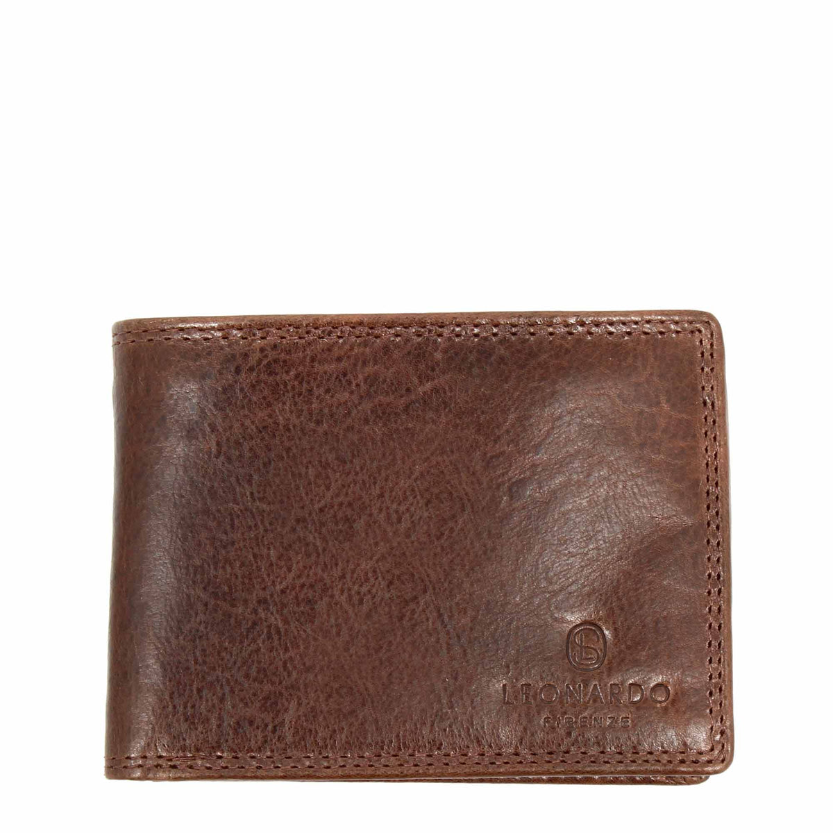 Piquadro Portafoglio uomo con dodici scomparti porta carte di credito Mogano