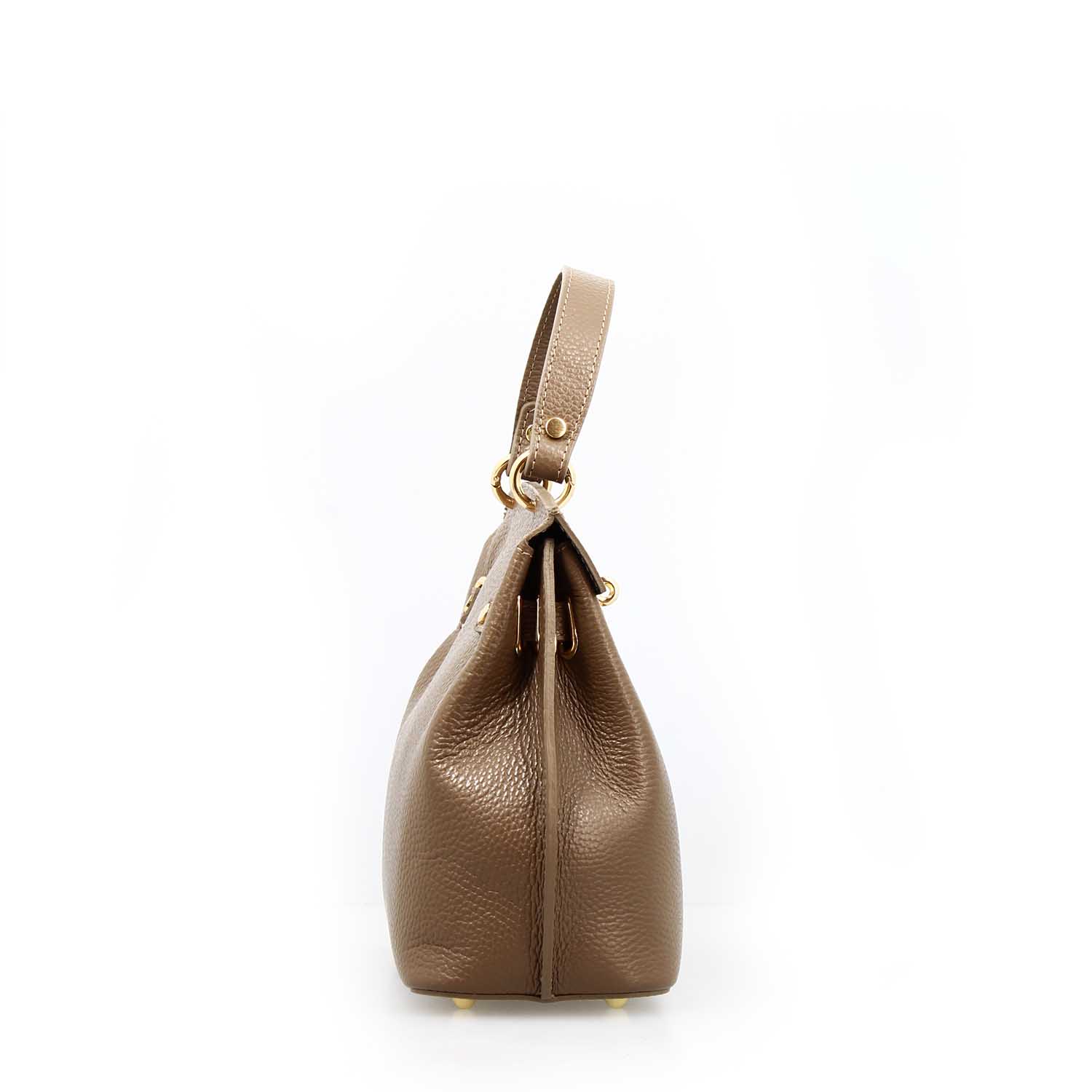 Ninfea brown leather hand and shoulder bag for women