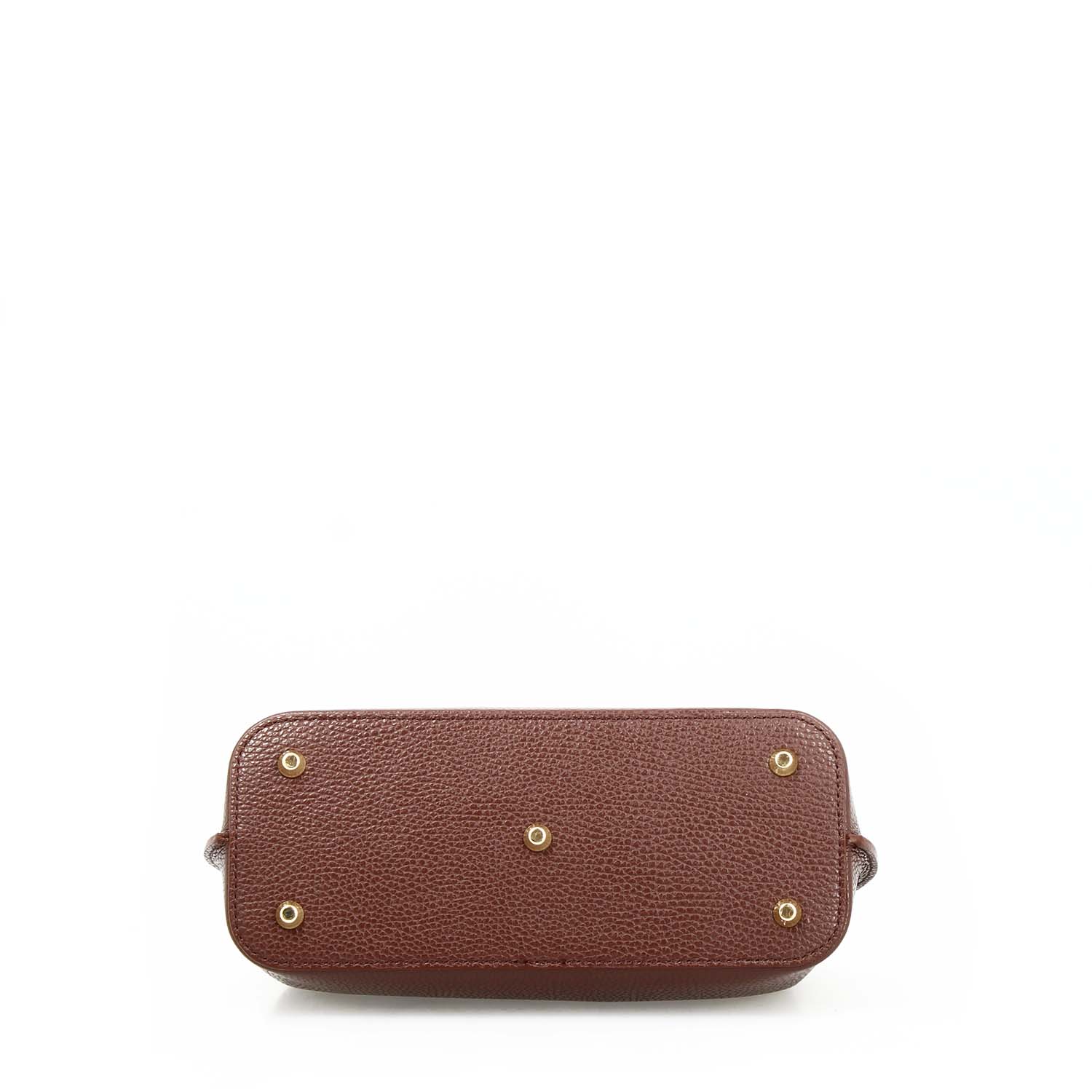 Sac à main et bandoulière Ninfea pour femme en cuir marron foncé