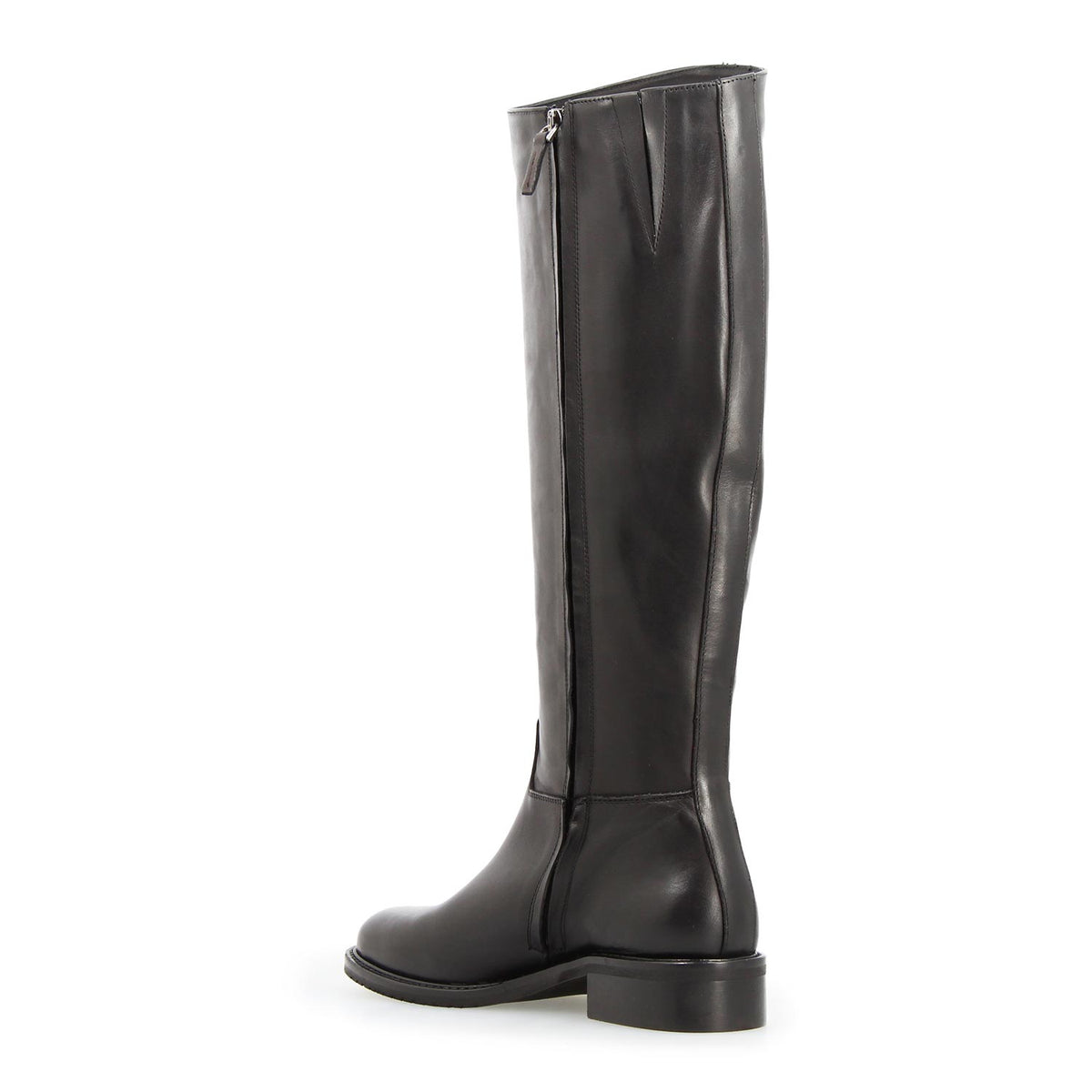 Palatina L - Damenstiefel mit niedrigem Absatz Schwarz