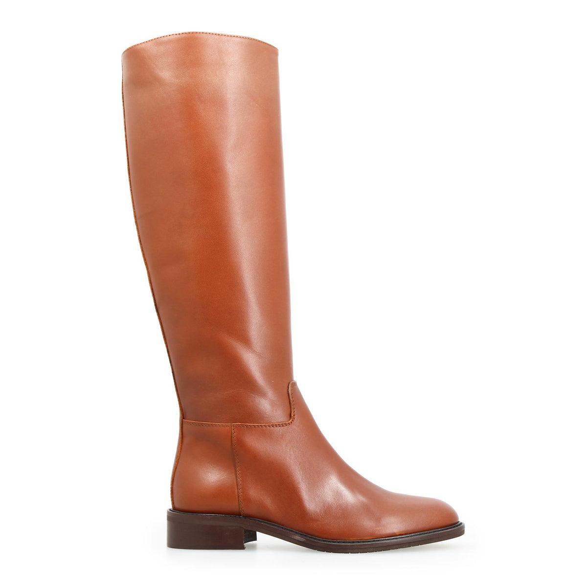 Palatina L - Damenstiefel mit niedrigem Absatz Braun