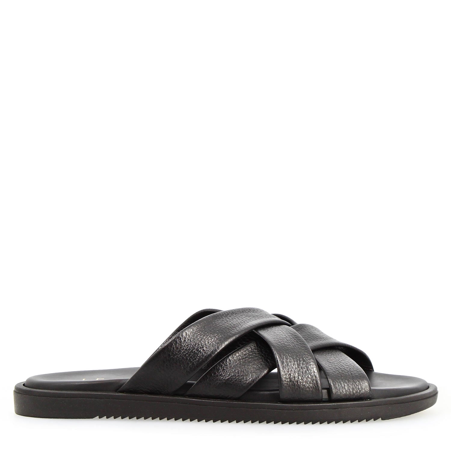 Sandali artigianali Perseo da uomo in pelle nera