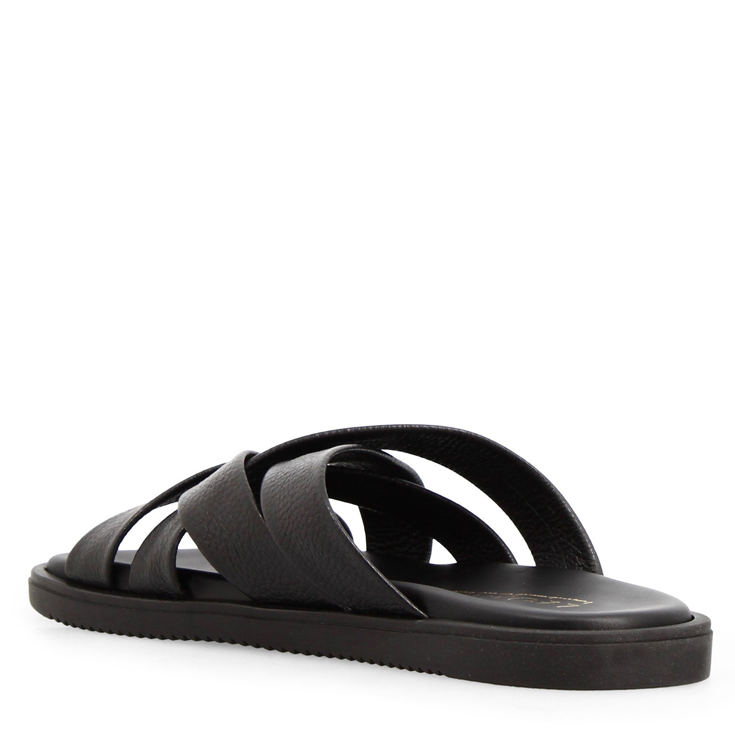 Sandali artigianali Perseo da uomo in pelle nera