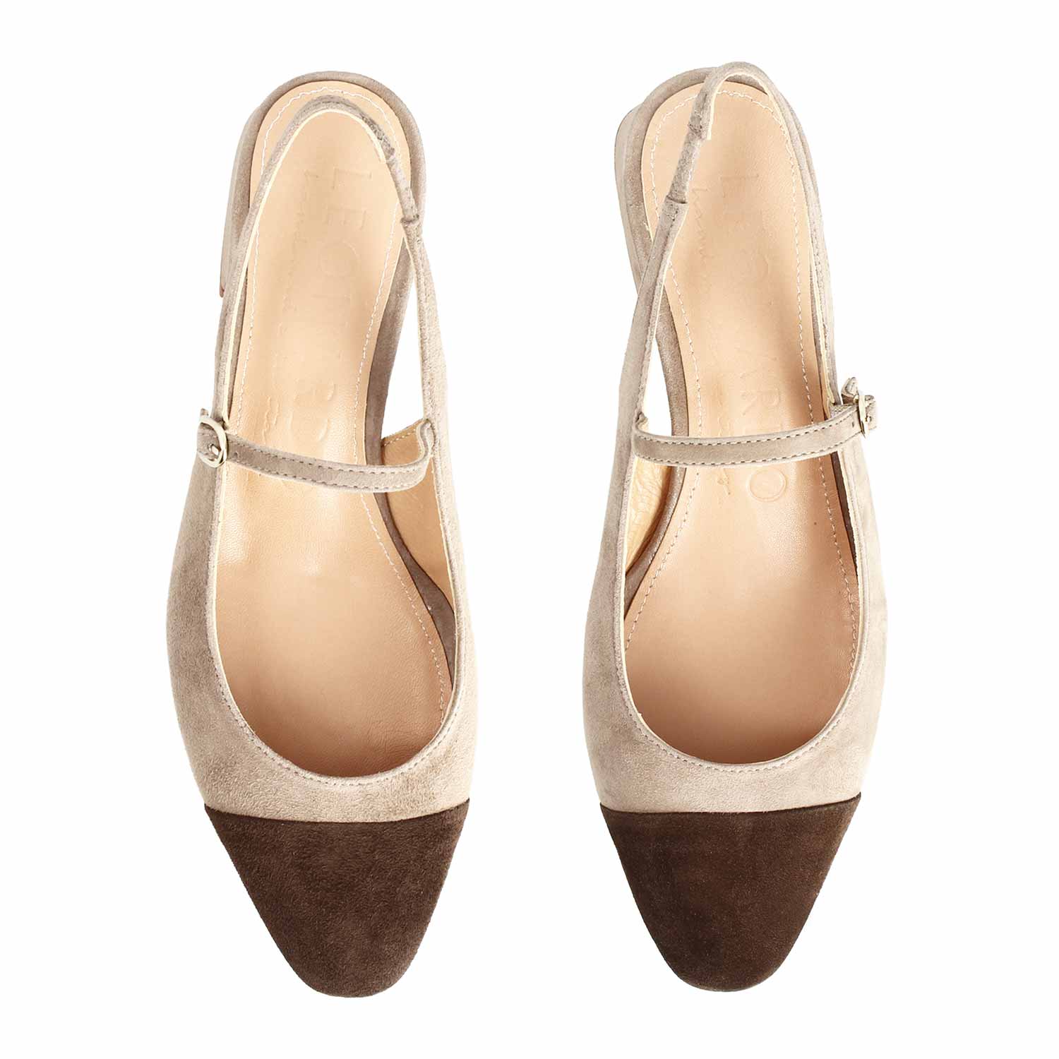 Women's brown suede sandal Cornelia 