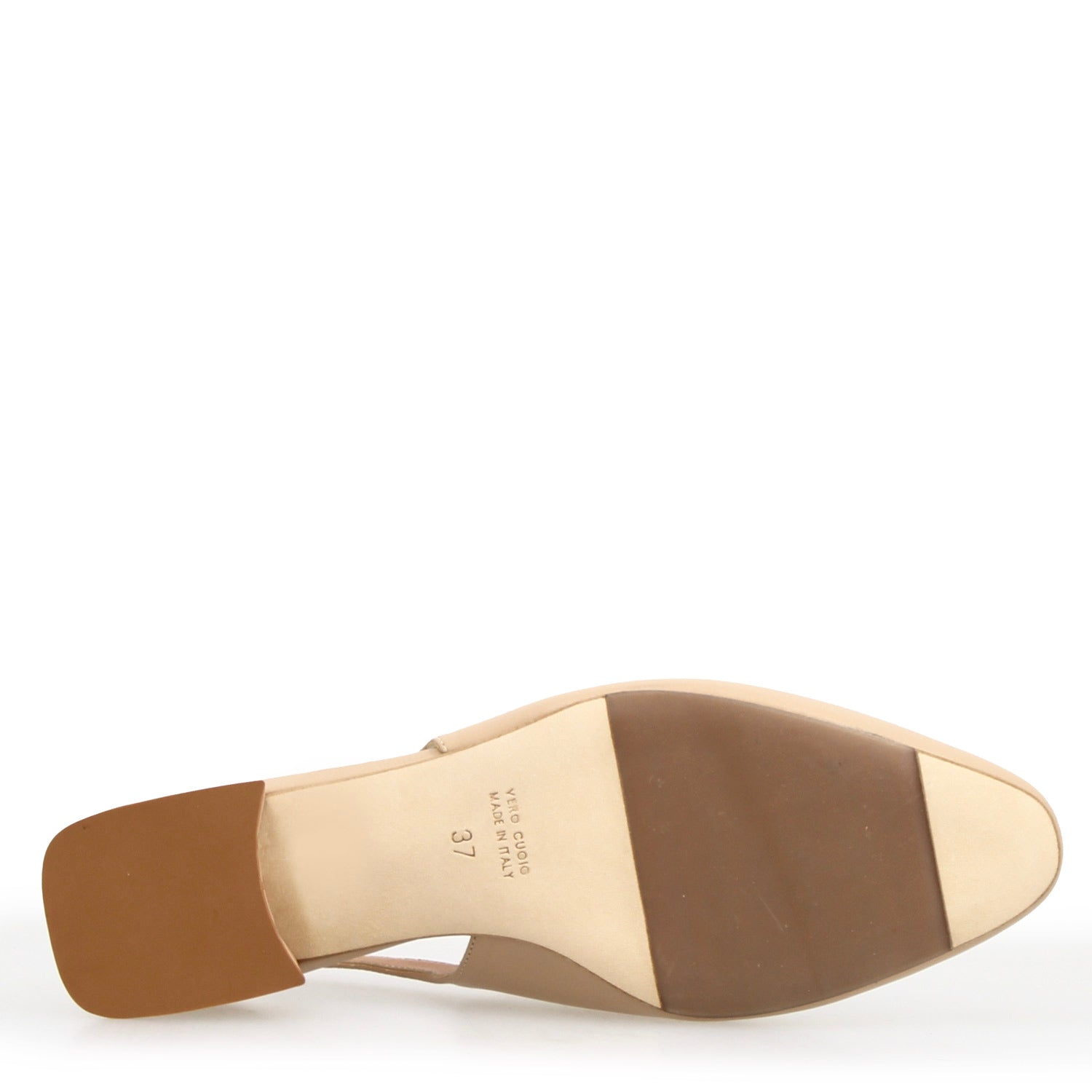 Women's mid heel beige suede sandal Cornelia
