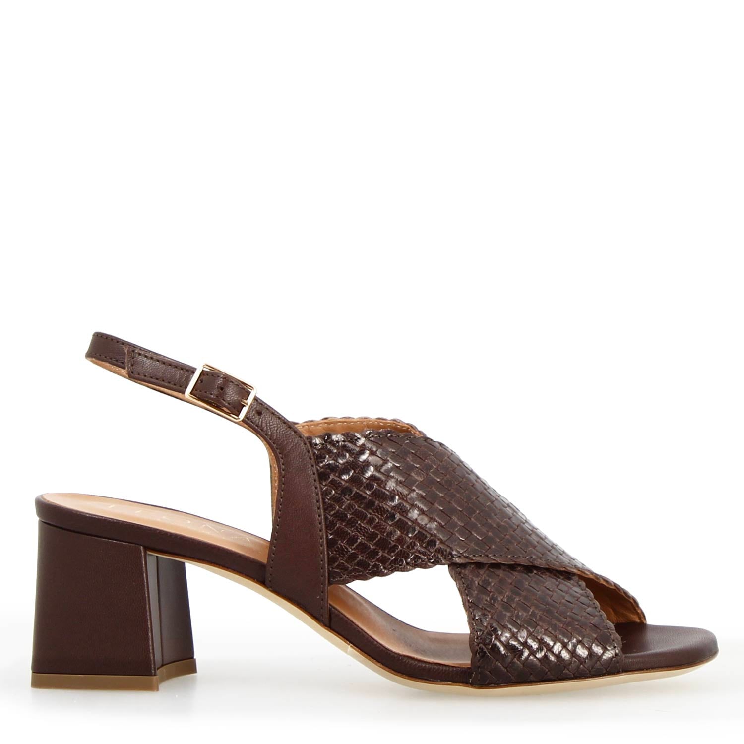 Women's Demetra dark brown leather sandals