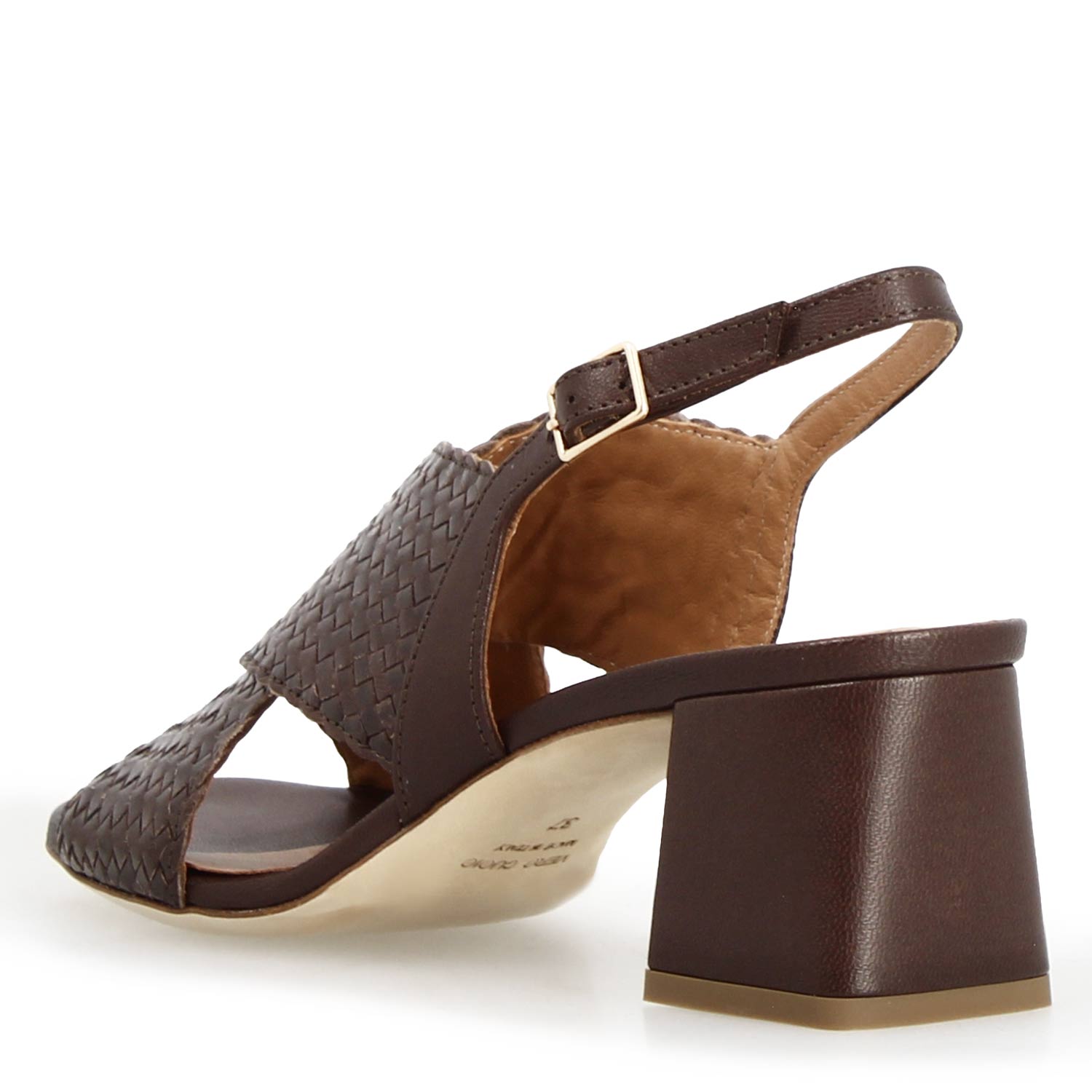 Women's Demetra dark brown leather sandals