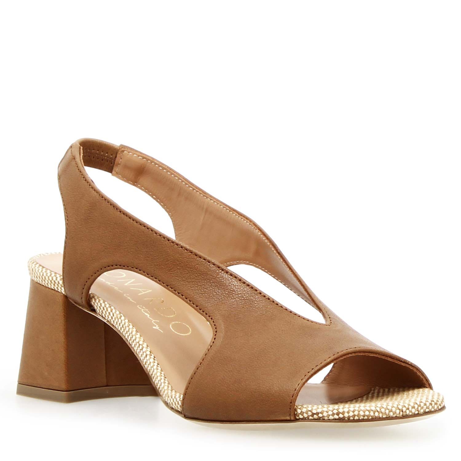 Sandalo da donna Flavia in pelle marrone