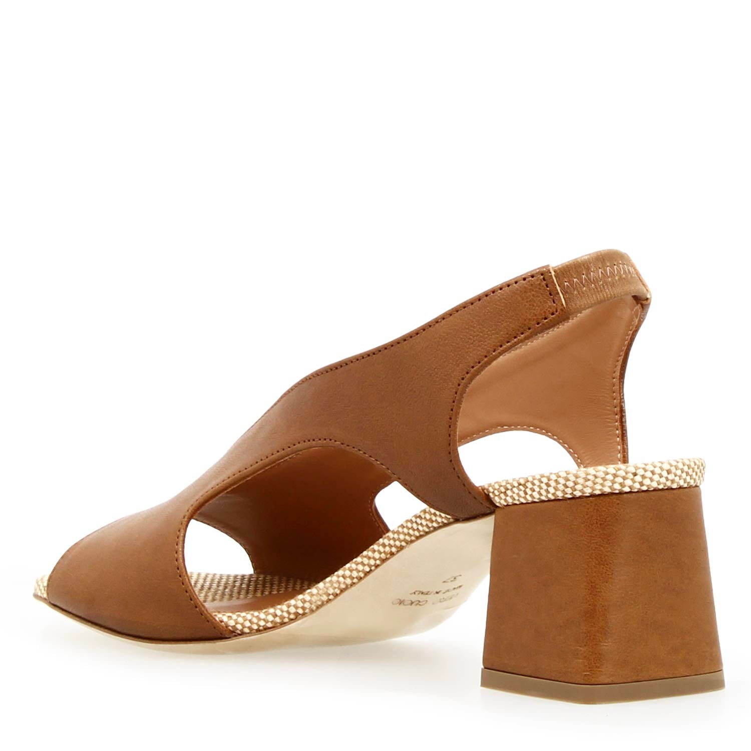 Sandalo da donna Flavia in pelle marrone - LeonardoShoes