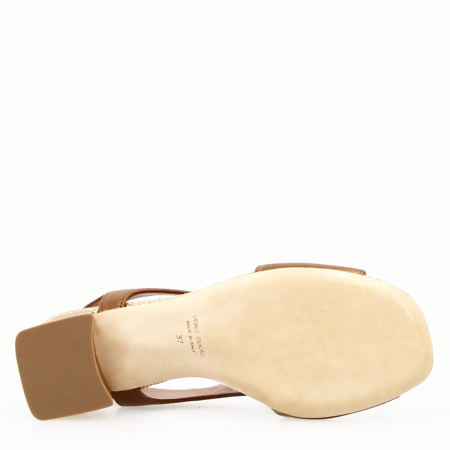 Sandalo da donna Flavia in pelle marrone - LeonardoShoes