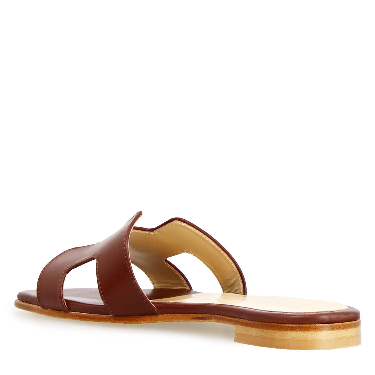 Sandalo da donna Harmony in pelle nappa marrone scuro