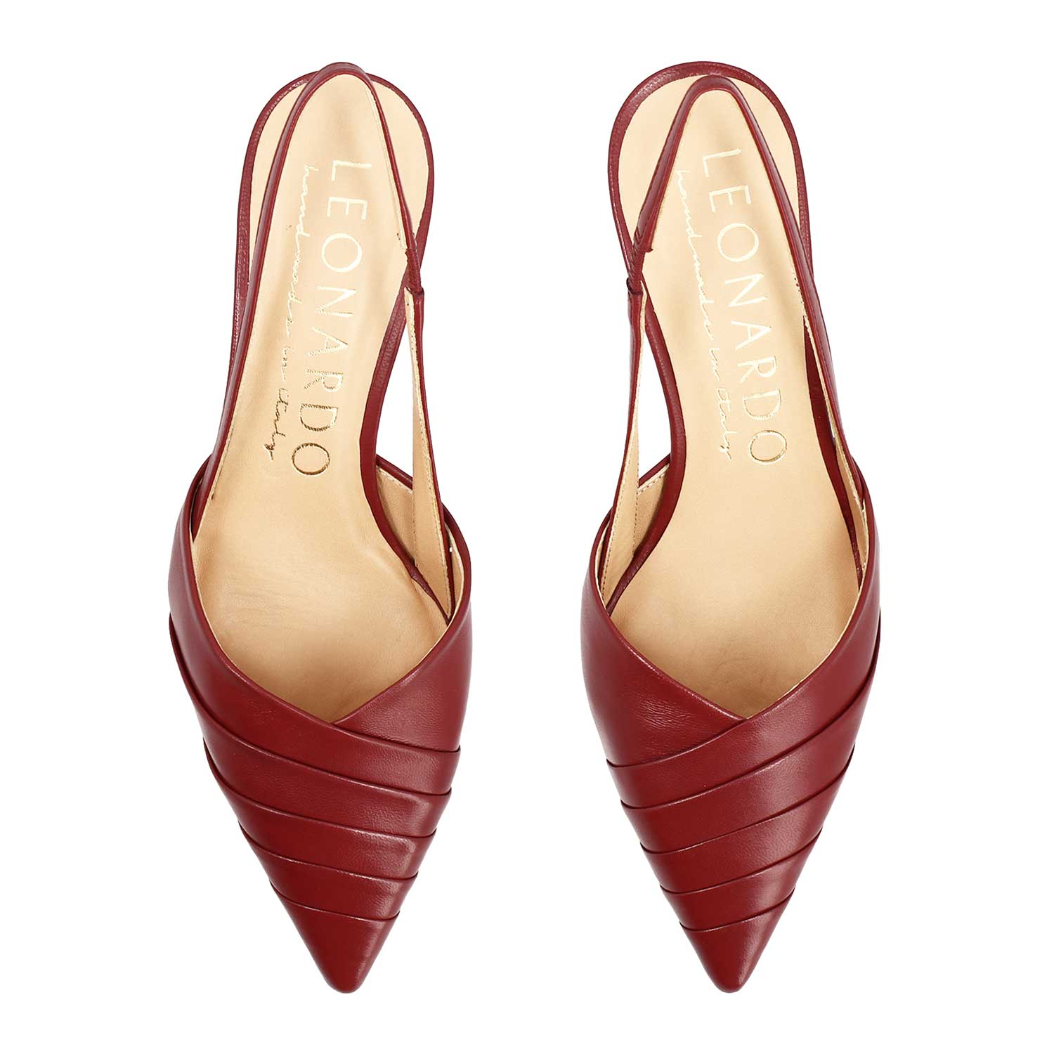 Women's Apollina red leather slingback sandal