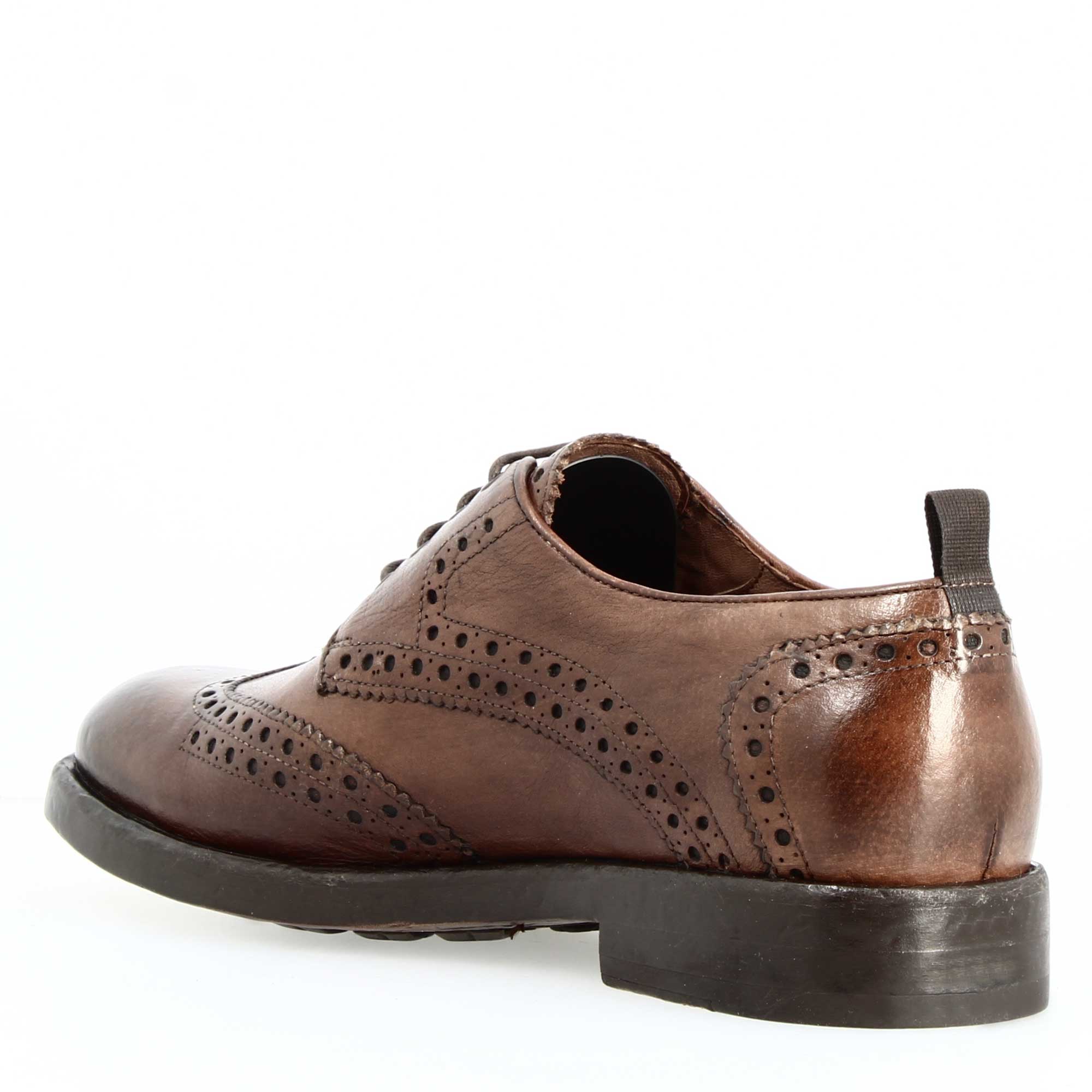 Men's Brown Modern Derby Brogue Shoe