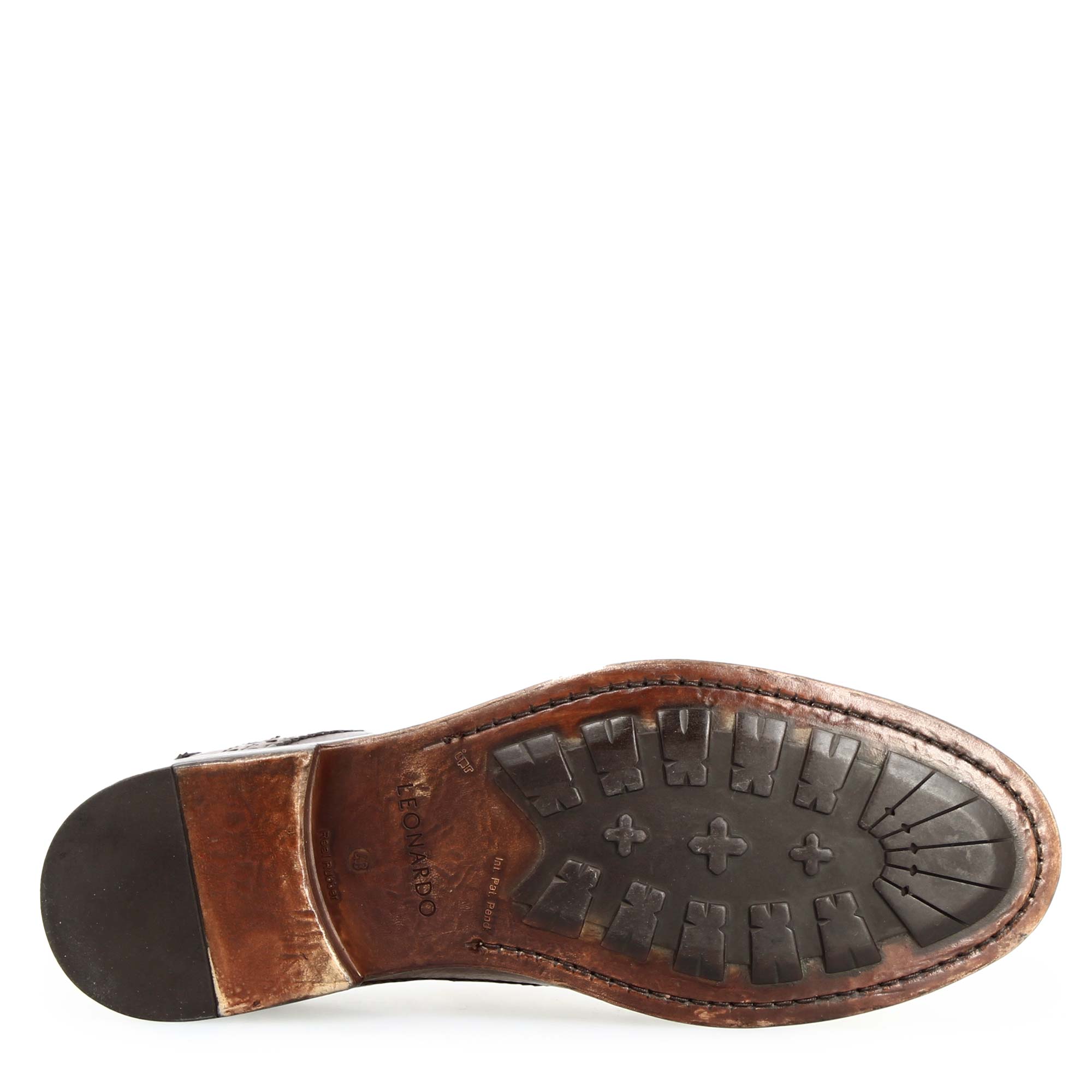 Men's Brown Modern Derby Brogue Shoe