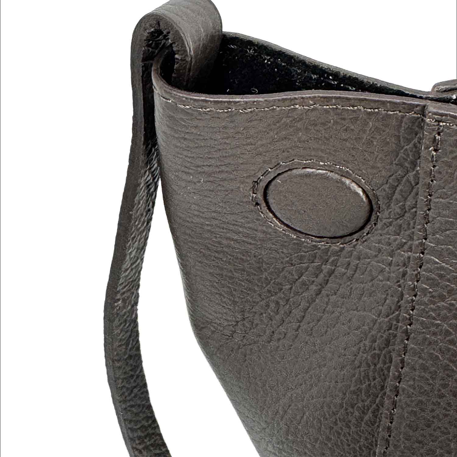 Majestic damen shopper aus braunem leder mittelgrob