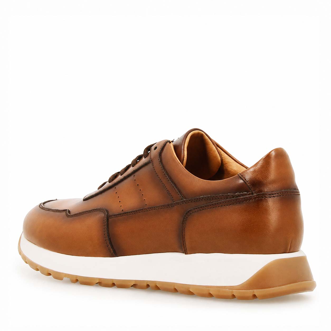 Herren Sneaker Ateneo aus Hellbraun Leder