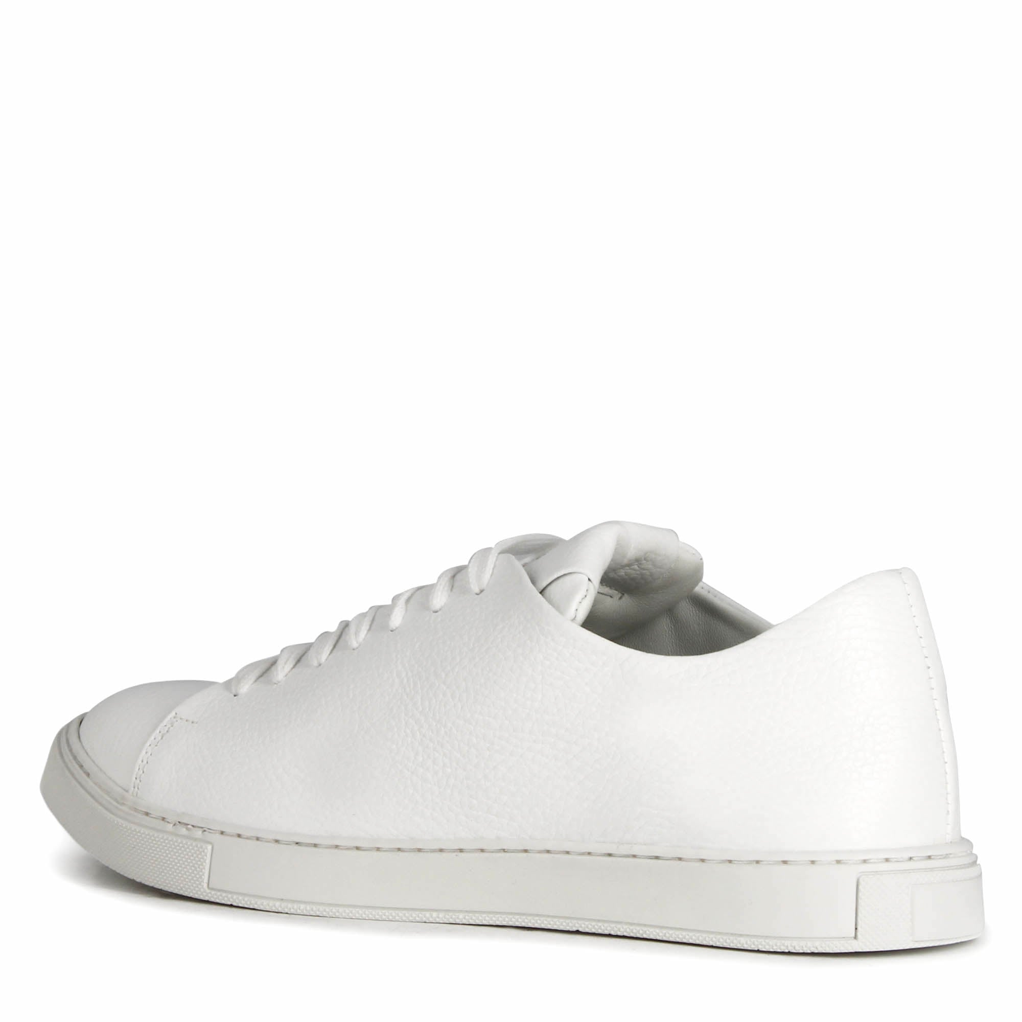 Sneaker classique pour hommes en cuir blanc