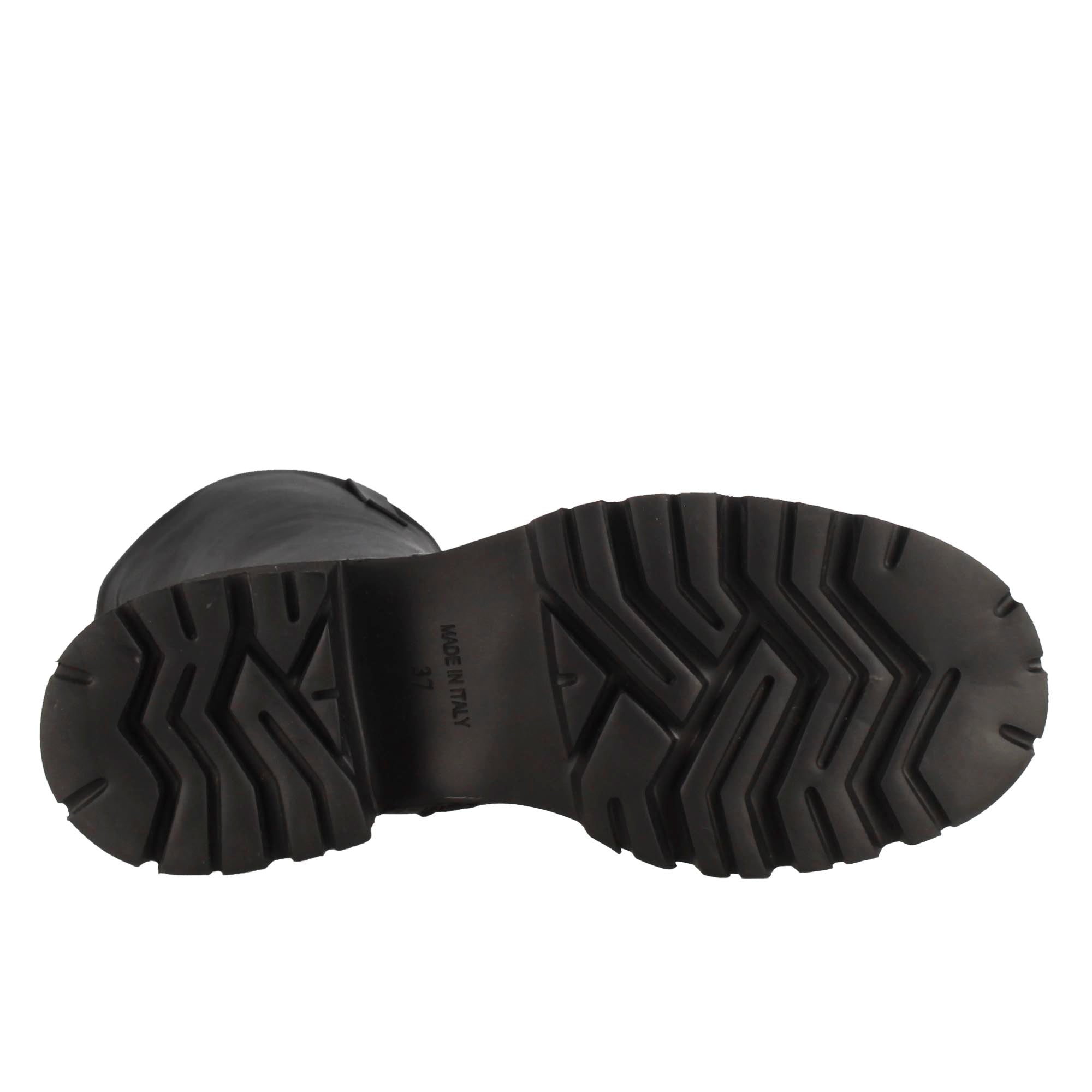 Bottine pour femme en cuir véritable noir