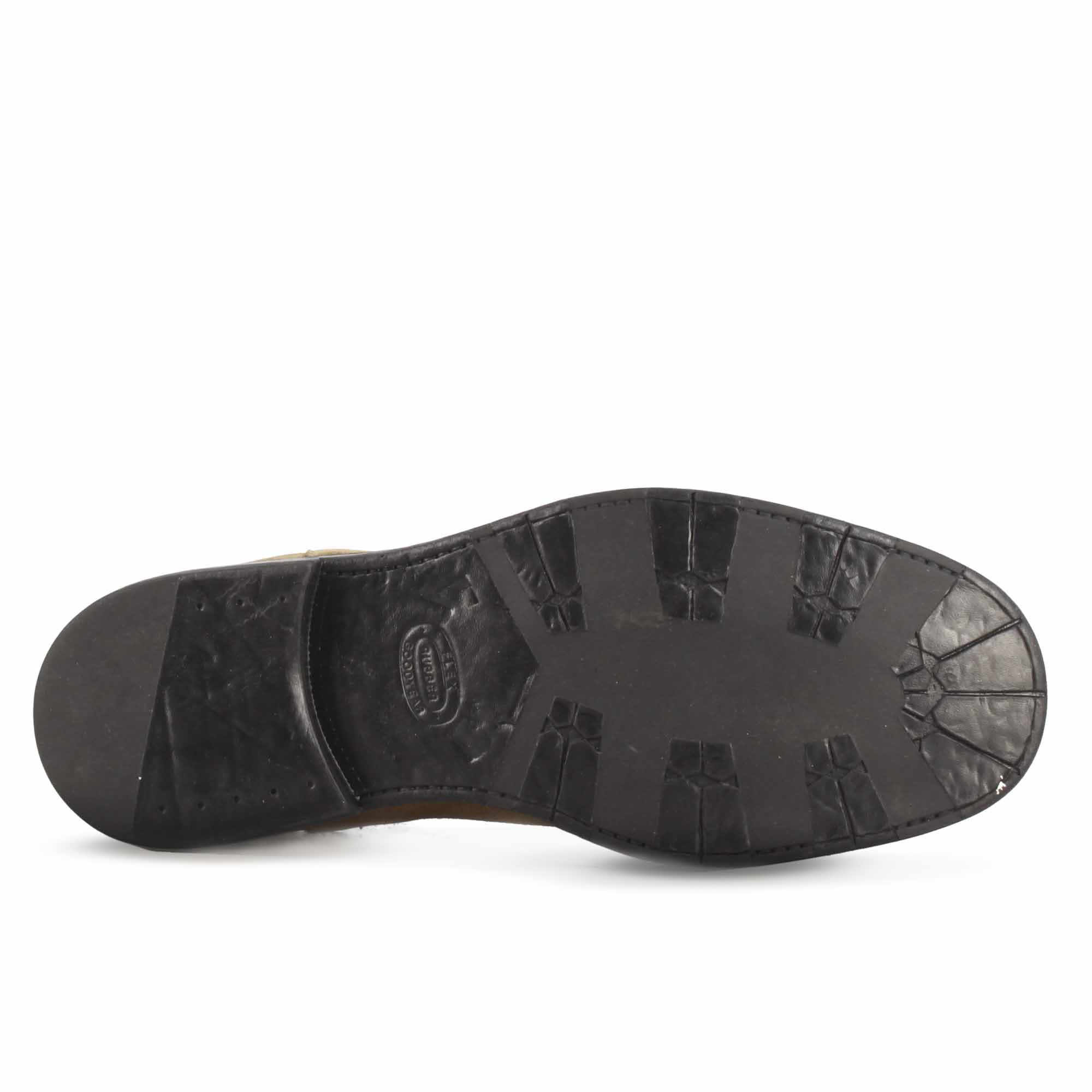 Stivaletto Chelsea da uomo in vera pelle scamosciata marrone effetto vintage