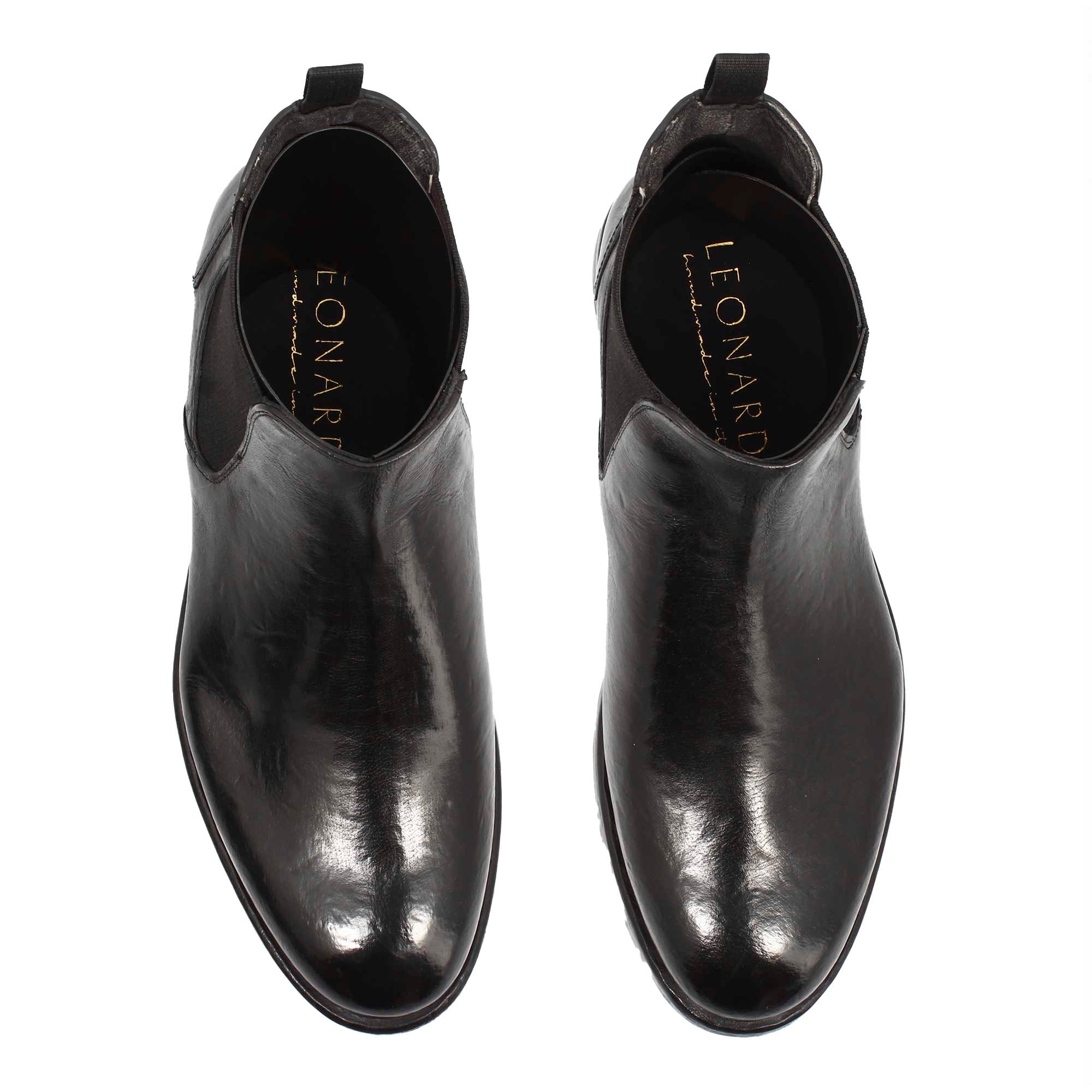 Stivaletto Chelsea moderno colore nero da uomo