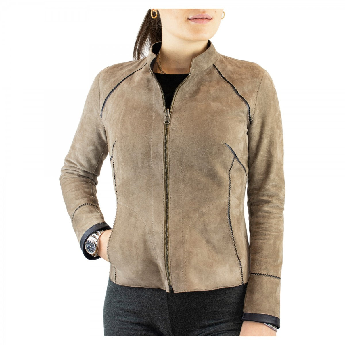 Conbipel Giacca Giacca Di Renna Vintage Donna Giubbotti Conbipel