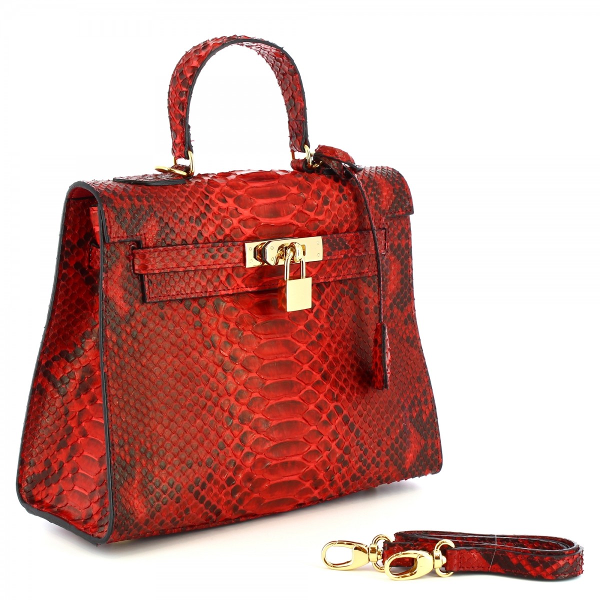 DONNA - CROC KELLY BAG