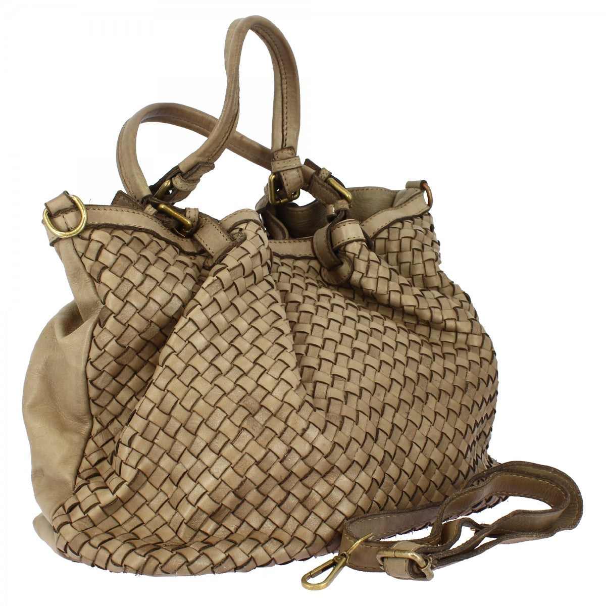 Guinzaglio Pastore Tedesco In Pelle Morbida Intrecciata A Mano - Foto 4