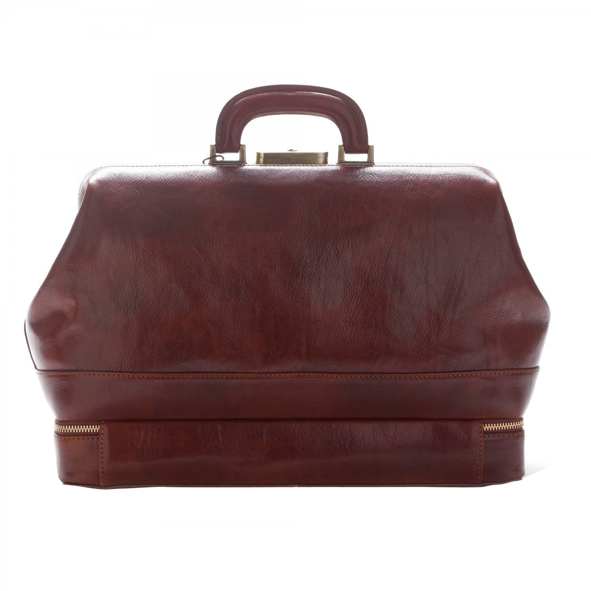 Borsa Medico Vano Portastrumenti in pelle pieno fiore chiusura a cerniera