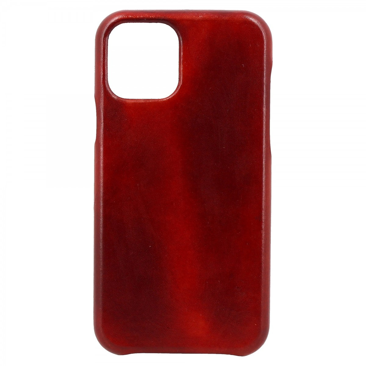 Cover iPhone in pelle rossa tamponata a mano