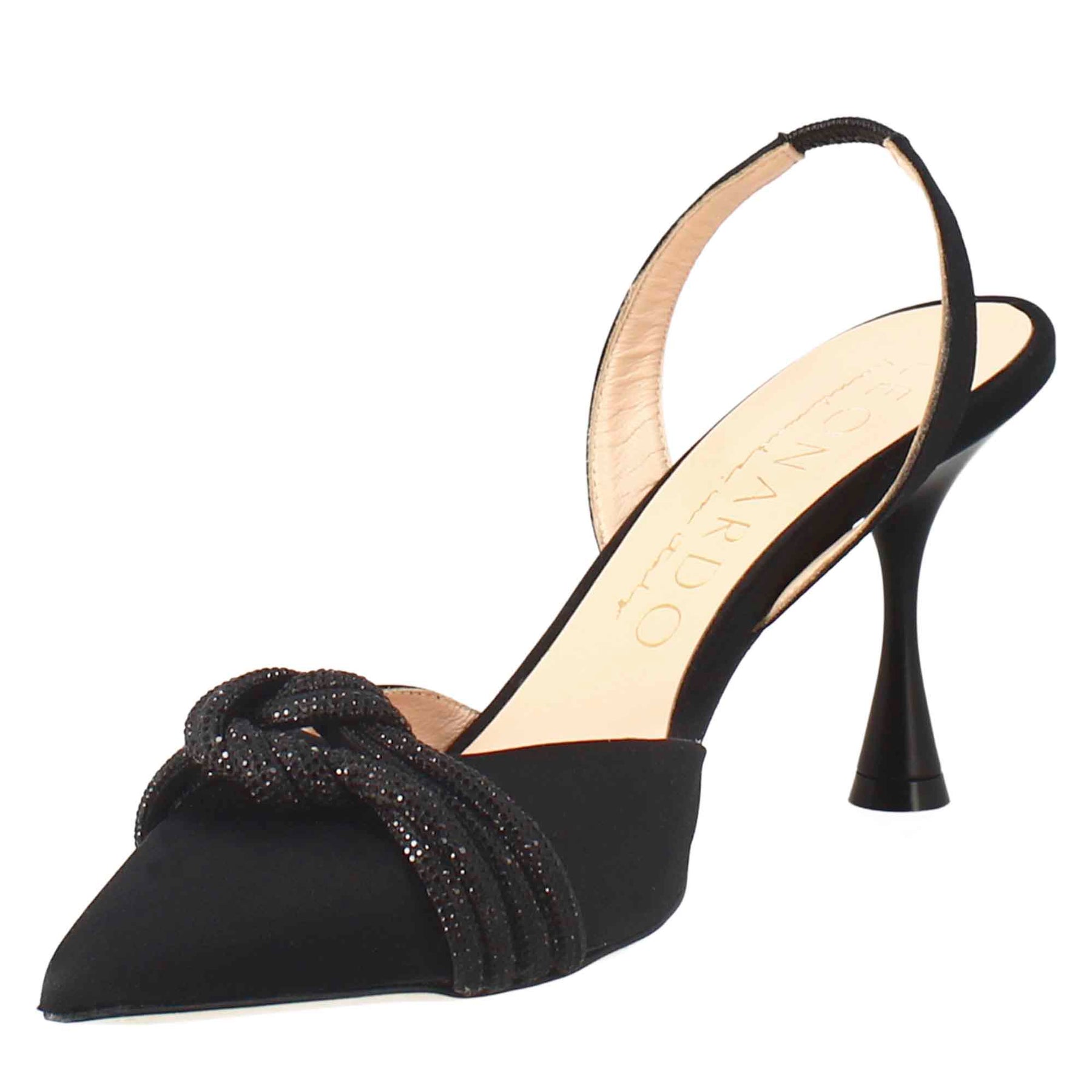 Decollete raso nero discount