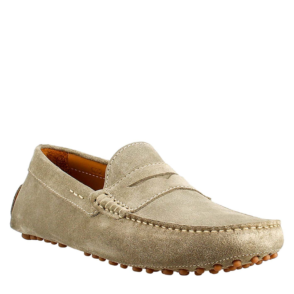 Mocassin homme gris doublé en daim