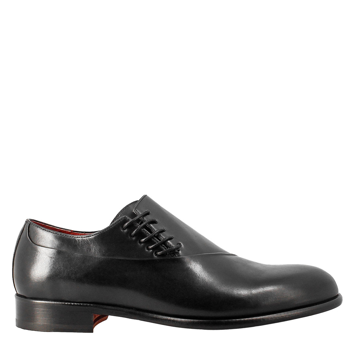 Men's elegant black leather oxford